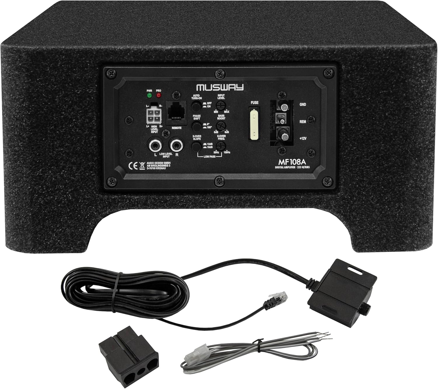 Musway MF108A - AKTIVES SUBWOOFER-System IN FLACH-BAUWEISE (DOWNFIRE) MIT 20 cm (8“) SUBWOOFER - Image 3