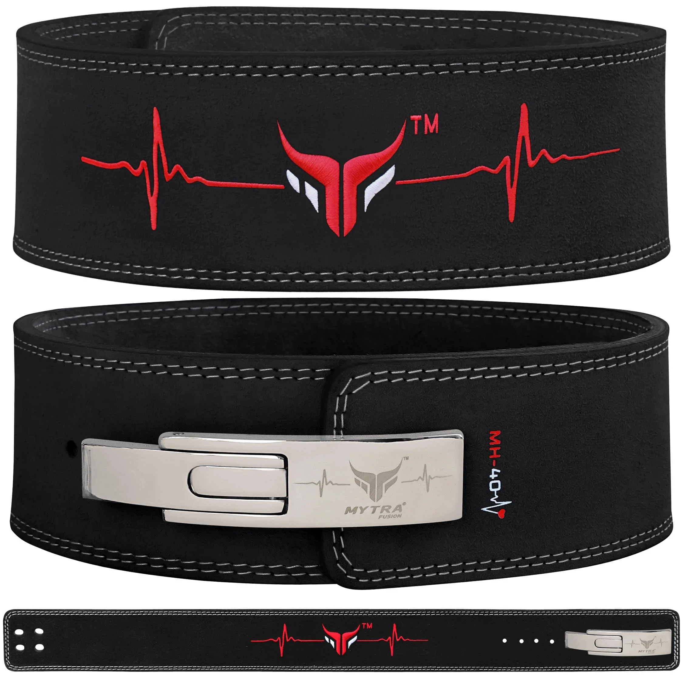 Mytra Fusion gewichthebergürtel with Lever Buckle gewichthebergürtel herren and damen 4" breit Echte
