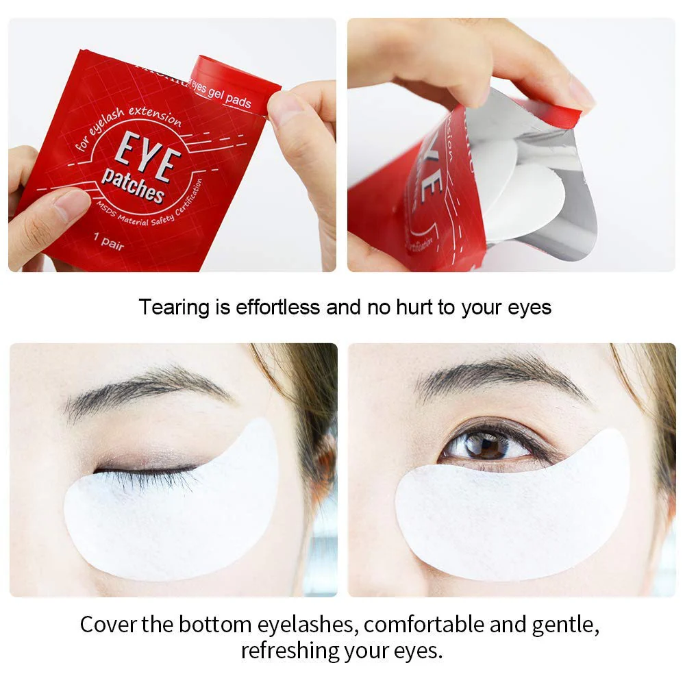 NAGARAKU 100 Paar Wimpernverlängerung Eye Pads Unter Augenpads Gel Augenpads Hydrogel Augenpads Einz - Image 2