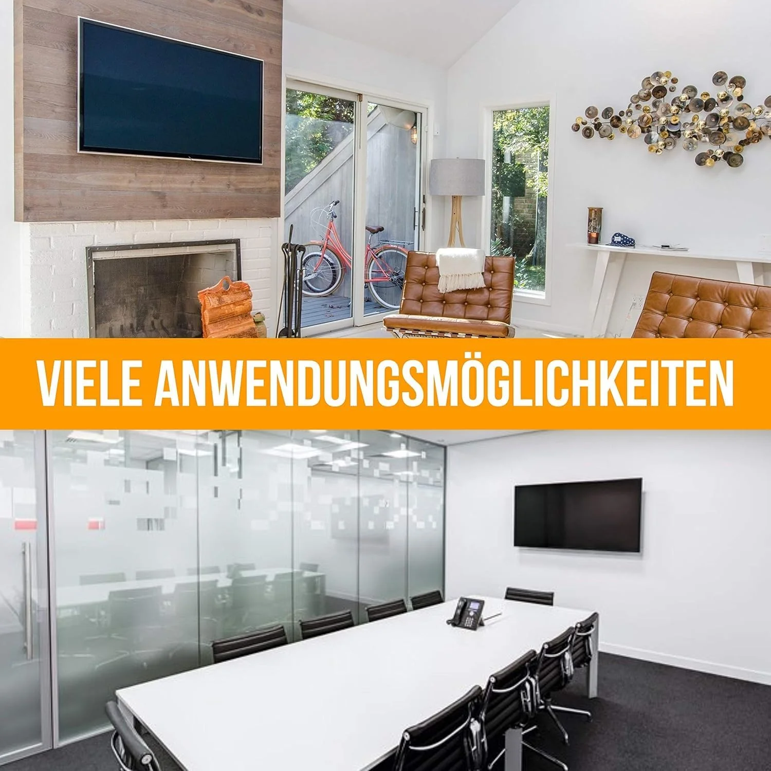 Nanook Flache und Neigbare TV-Wandhalterung für 40–80 Zoll Fernseher – Neigbar für TVs bis 65 Zoll, - Image 5