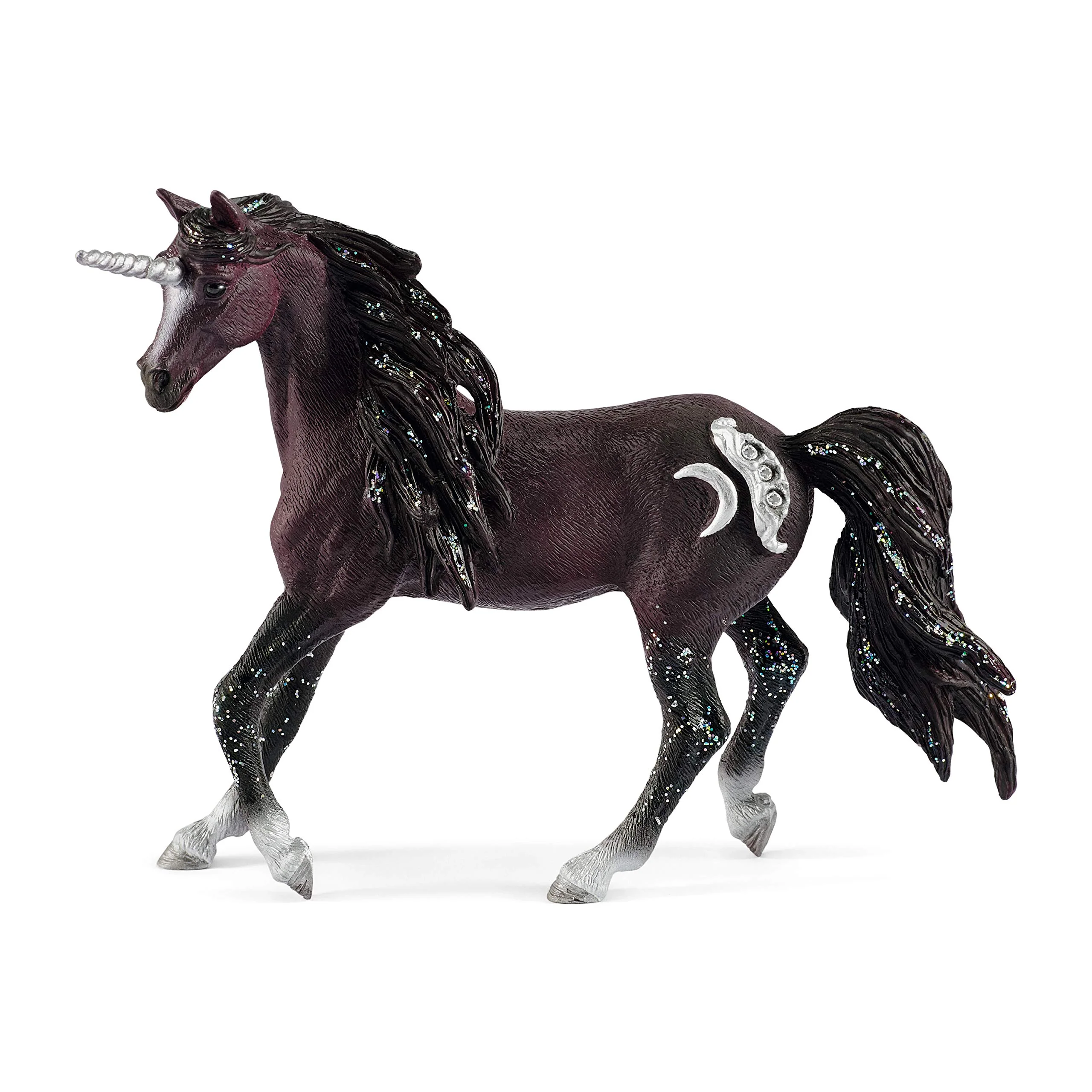 NANQUAN Schleich bayala, Unicorn Toys, Unicorn Gifts for Girls and Boys 5-12 Years Old, Moon Unicorn