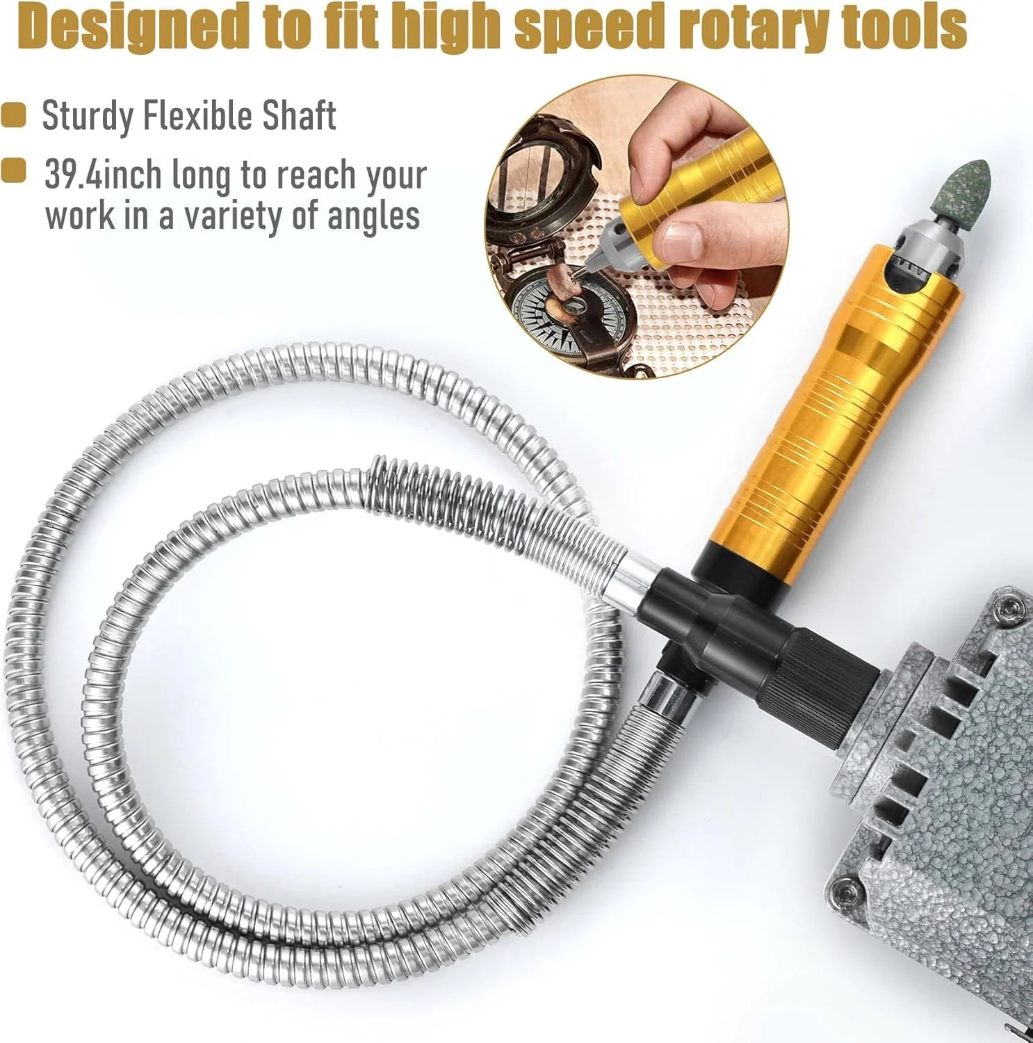 NArra Rotationswerkzeug1200W für Flex Shaft Elektrische hängende Schleifmaschine mit Vorwärts- und R - Image 4