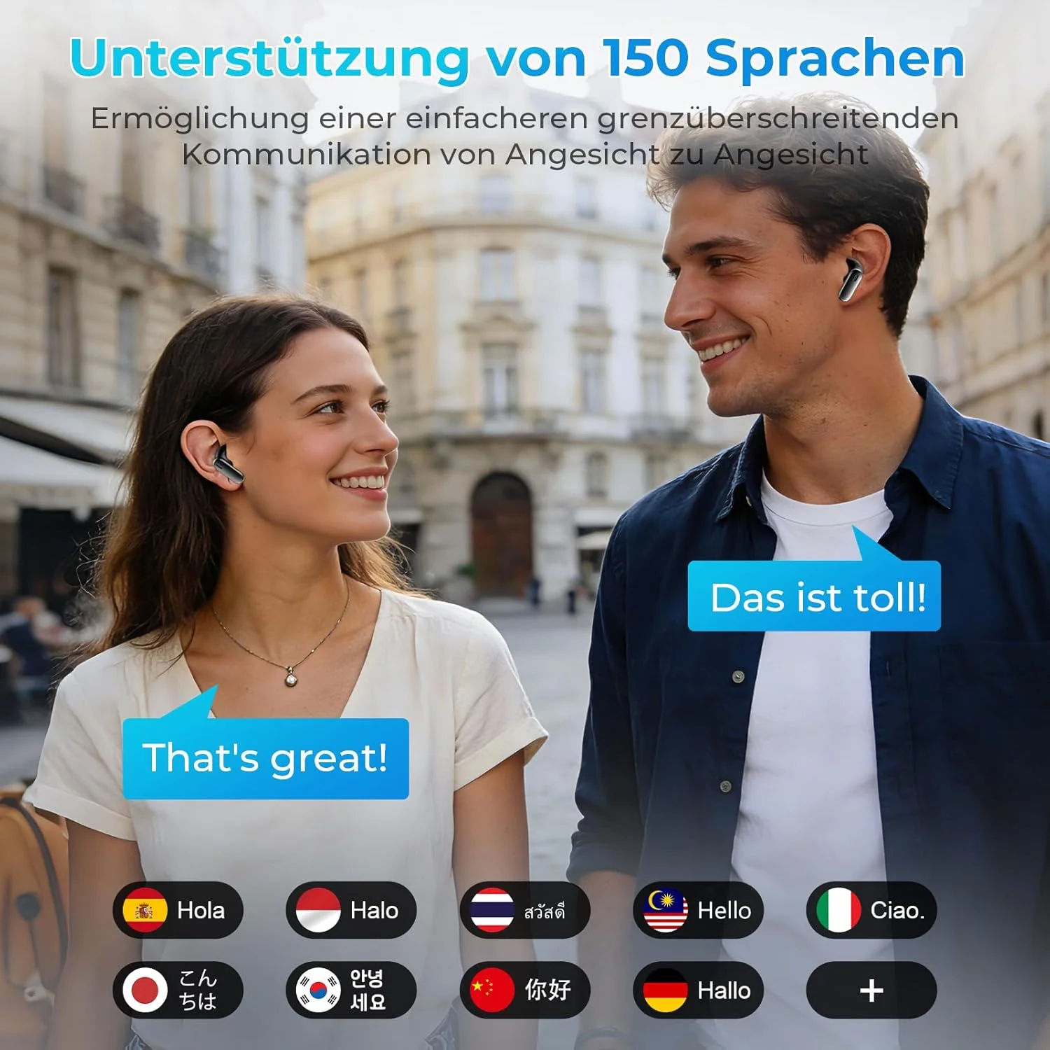 NE68 Ki Übersetzer Kopfhörer ,3-in-1 Bluetooth 6.0 Übersetzungskopfhörer,150 Sprachen mit App,48H Ak - Image 2