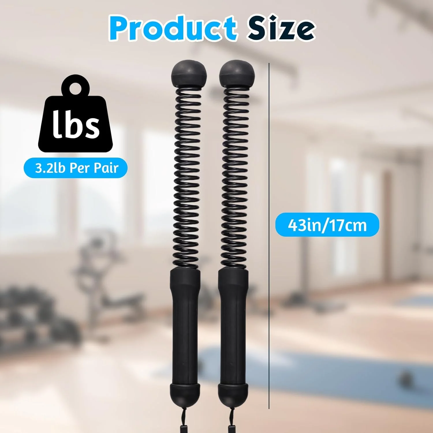 Neues Upgrade Battle Rope ohne Seil für das Heim Fitnessstudio, 2 Stück Tragbare Gewichtete Battle R - Image 6