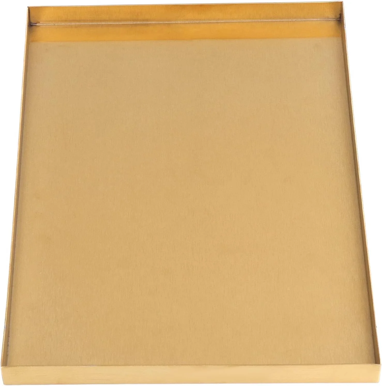 Nikou Modernes Metall-Goldplatten-Rechteck-Aufbewahrungstablett Kosmetik-Schmuck-Display-Edelstahl-T - Image 5