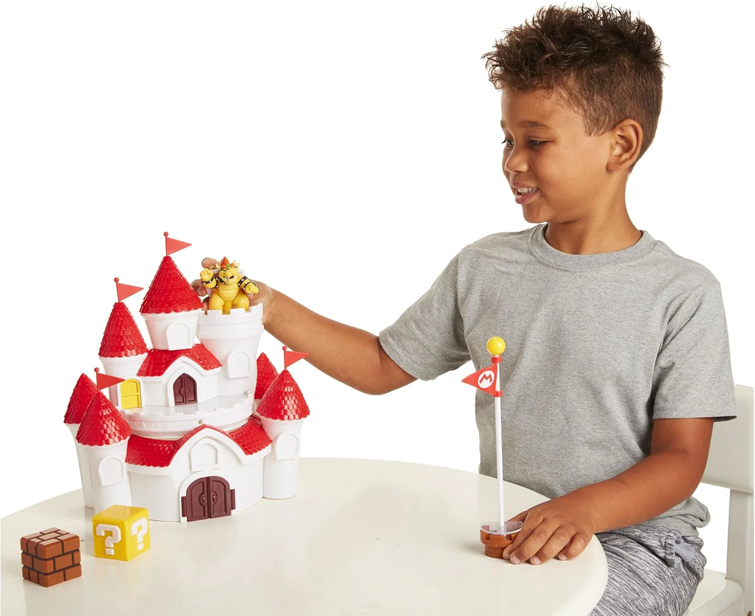 Nintendo Super Mario grosses Spielset Luxus Pilzkönigreich Schloss inkl. 1 Bowser Figur 6cm Multicol - Image 4