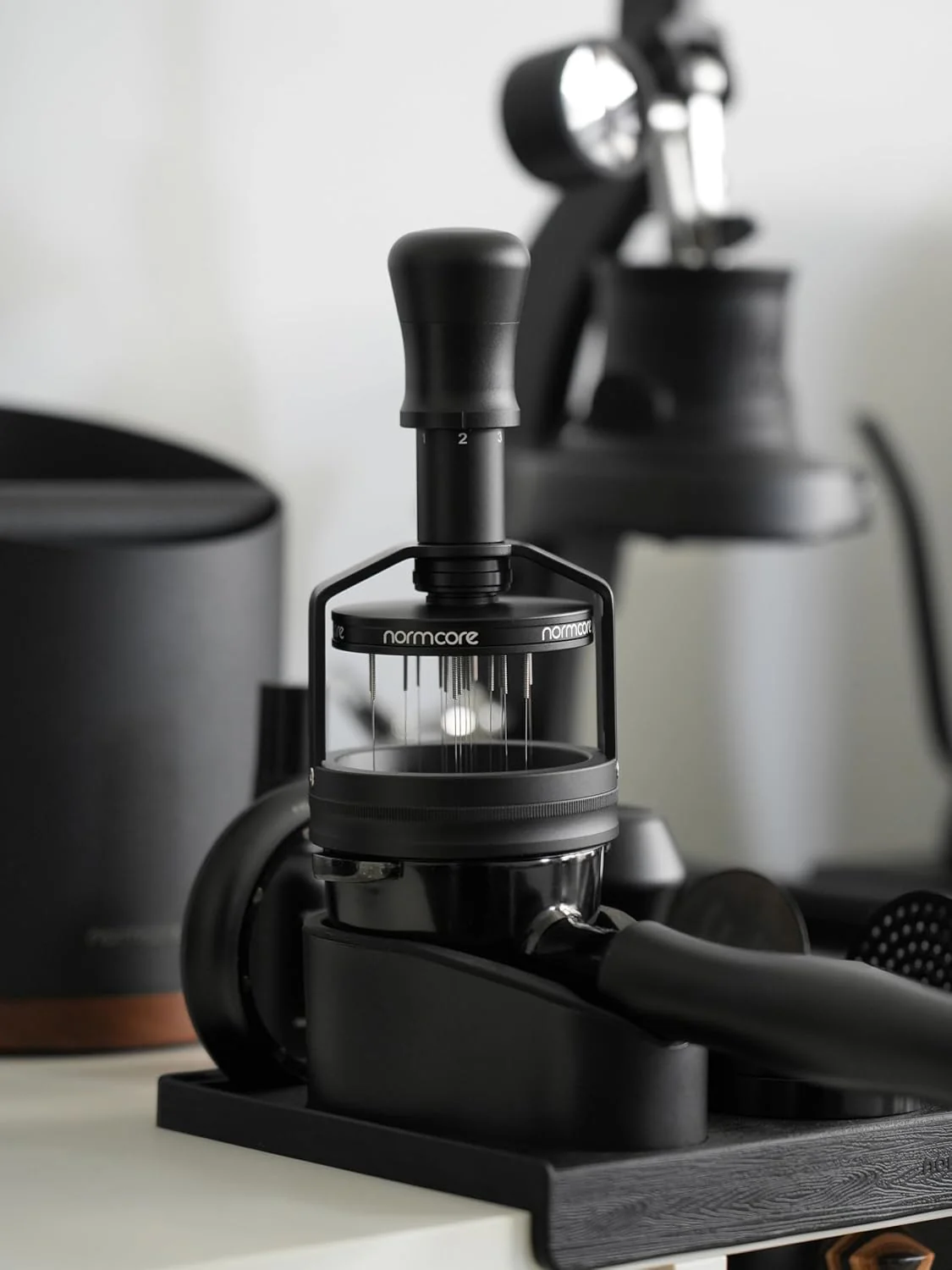 Normcore 58 mm konzentrisches Nadelverteilerwerkzeug V3, Espresso WDT-Werkzeug mit Magnetfuss, verst - Image 7
