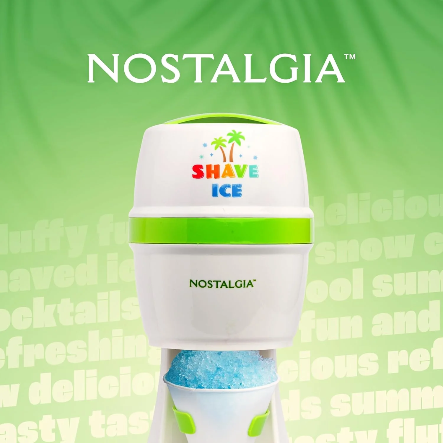 Nostalgia Snow Cone Slushie-Maschine im Retro-Stil, inklusive 1 wiederverwendbaren Kunststoffbecher - Image 7