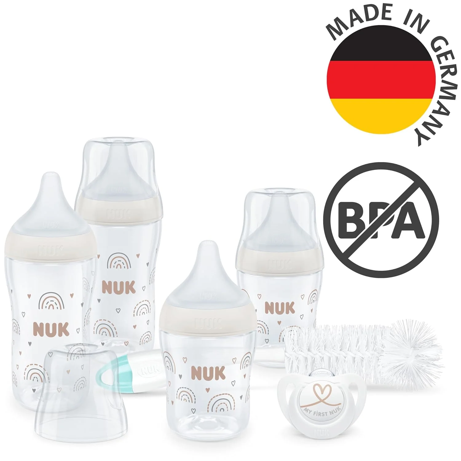 NUK Perfect Match Perfect Start Babyflaschenset | Ab 0 Monate | Passt sich dem Baby an | 4 Anti-Coli - Image 6