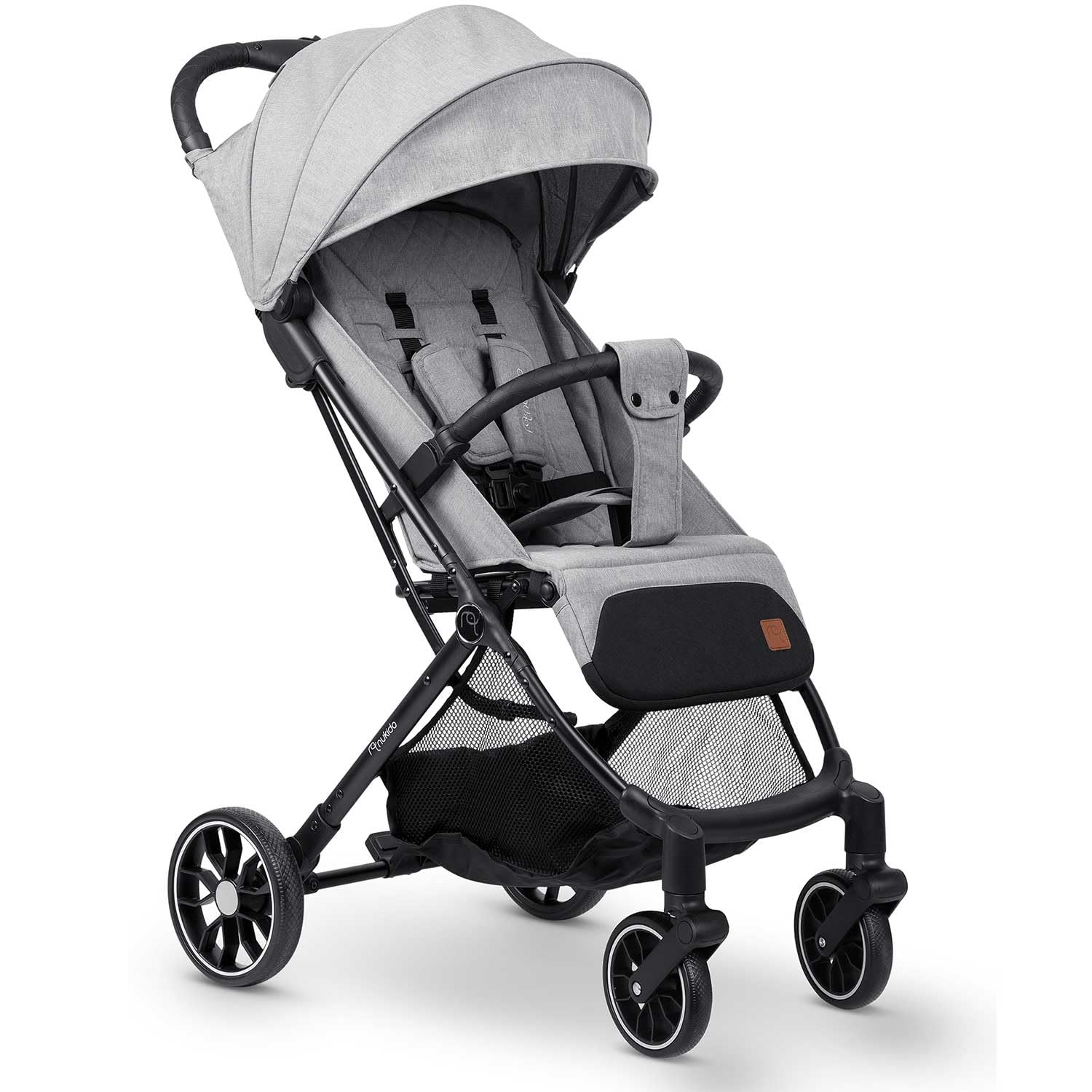 Nukido Kinder Wagen Kinderwagen Babywagen Bis 15 kg Grosse Räder Sitzbuggy Buggy Zusammenklappbar Ha - Image 4