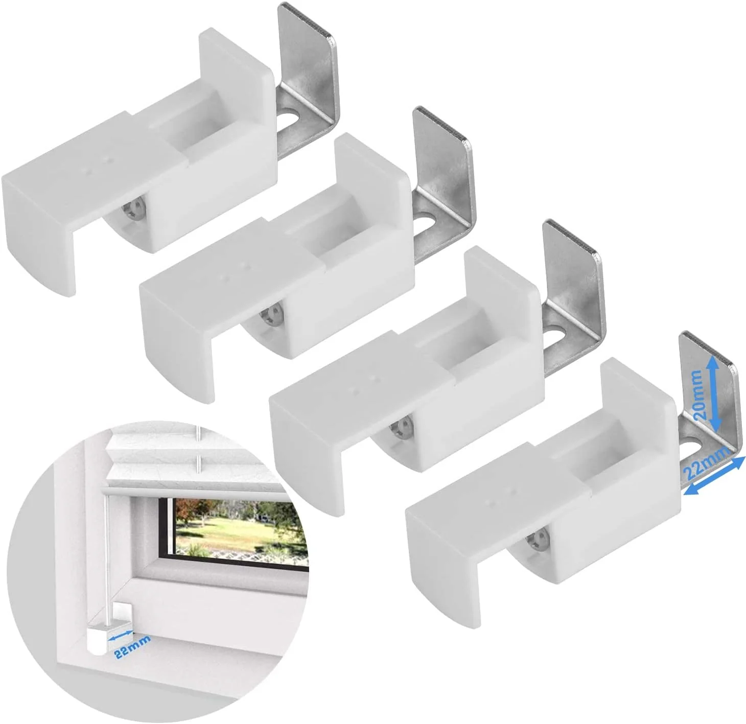 OBdeco Plissee Rollo Klemmfix ohner Bohren lichtdurchlässig Crushed Optik Faltrollo für Fenster und - Image 5