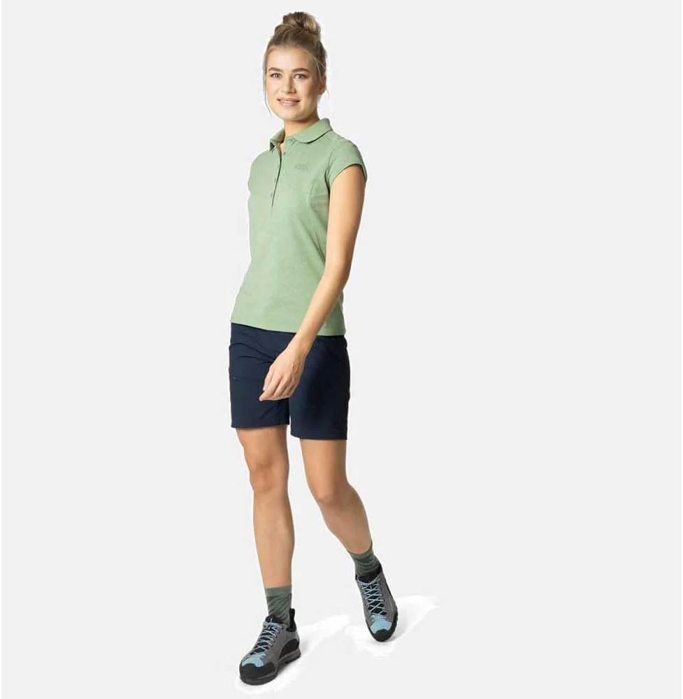 Odlo Damen Kumano_550311 Kurzarm Polo Shirt S Loden Frost Melange, S Loden Frost Melange - Image 6