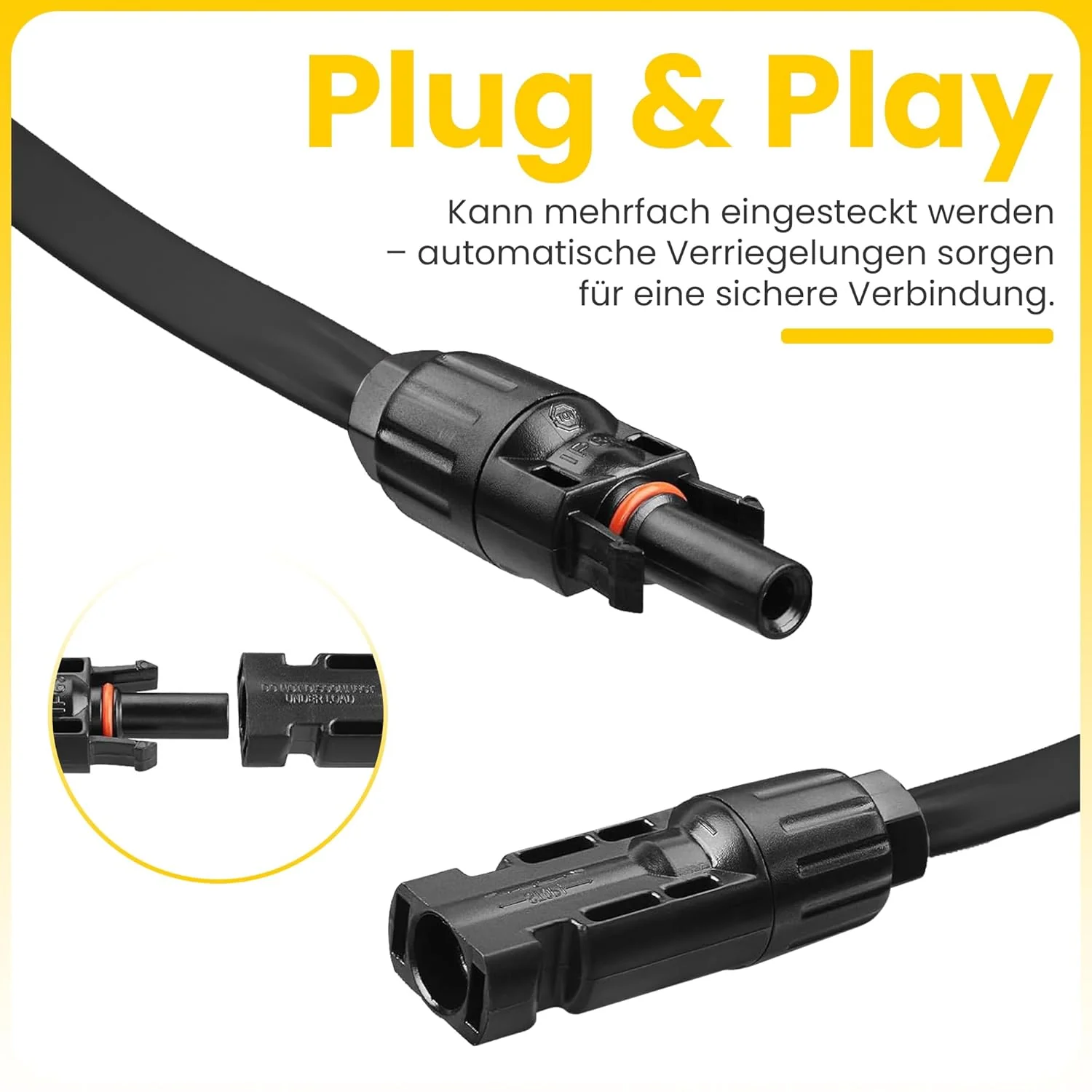 Offgridtec PV-zu-PV Flachkabel 4mm², Superflaches Solarkabel-Verlängerungskabel mit hochwertigen Ste - Image 2
