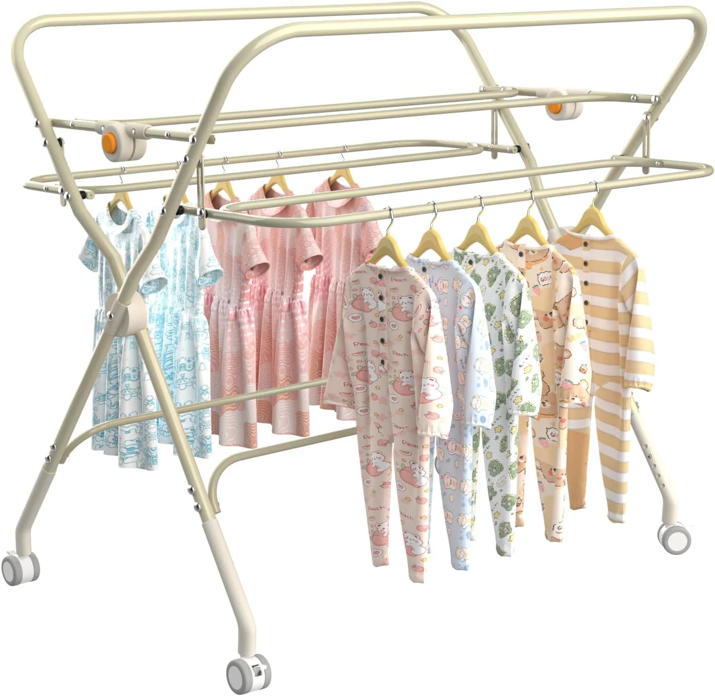 OHMG klappbare Wickelkommode Wickeltisch, Baby Wickelkombi, mit Wickelauflage Sicherheitsgurt und Ab - Image 8