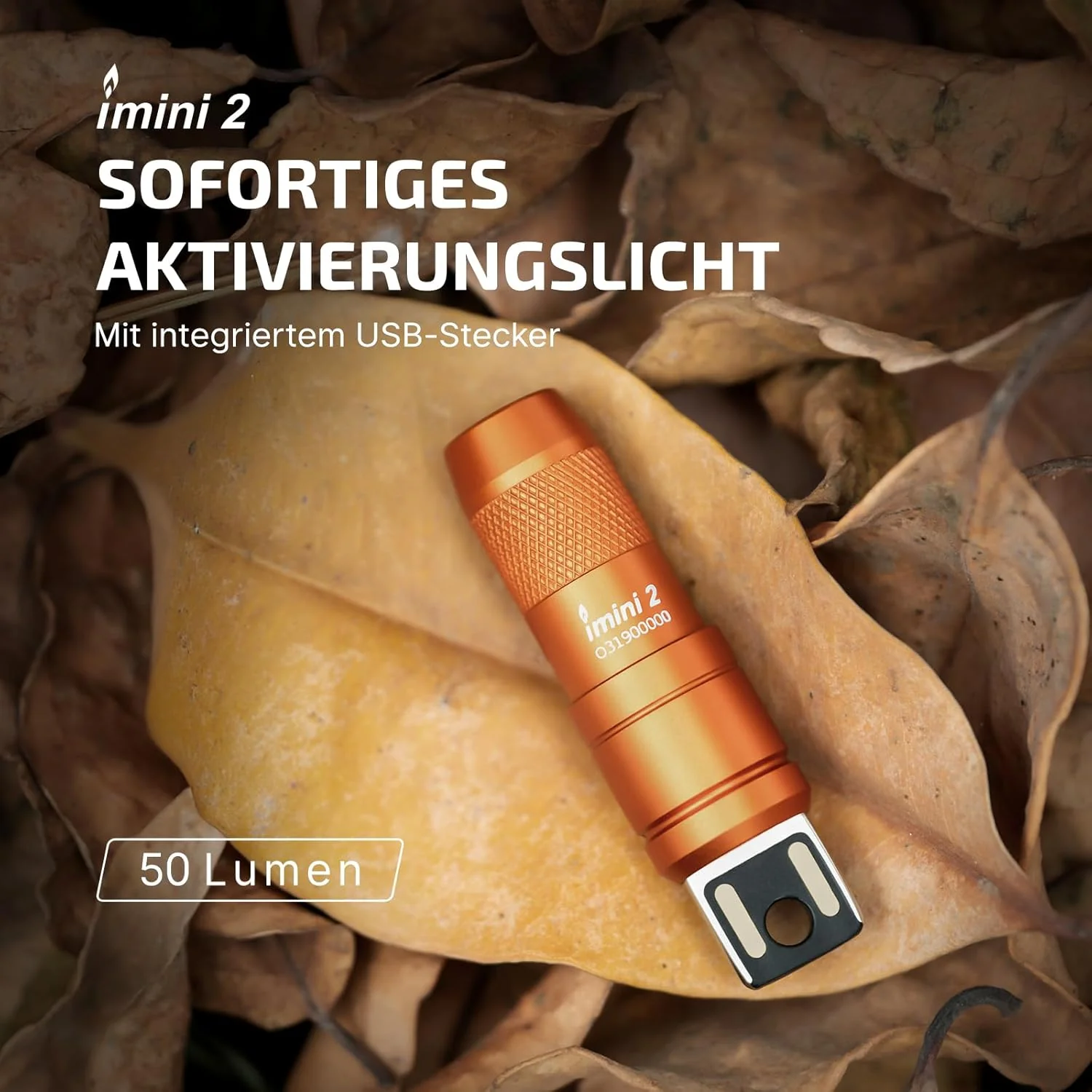 OLIGHT iMini 2 Mini LED USB-Aufladbare Taschenlampe Schlüsselhänger mit magnetischen Basis,50LM und1 - Image 4
