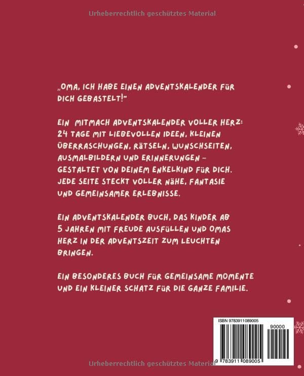 OMA ich habe einen Adventskalender für dich gebastelt – Mitmach Adventskalender für Oma und EnkelInn - Image 2