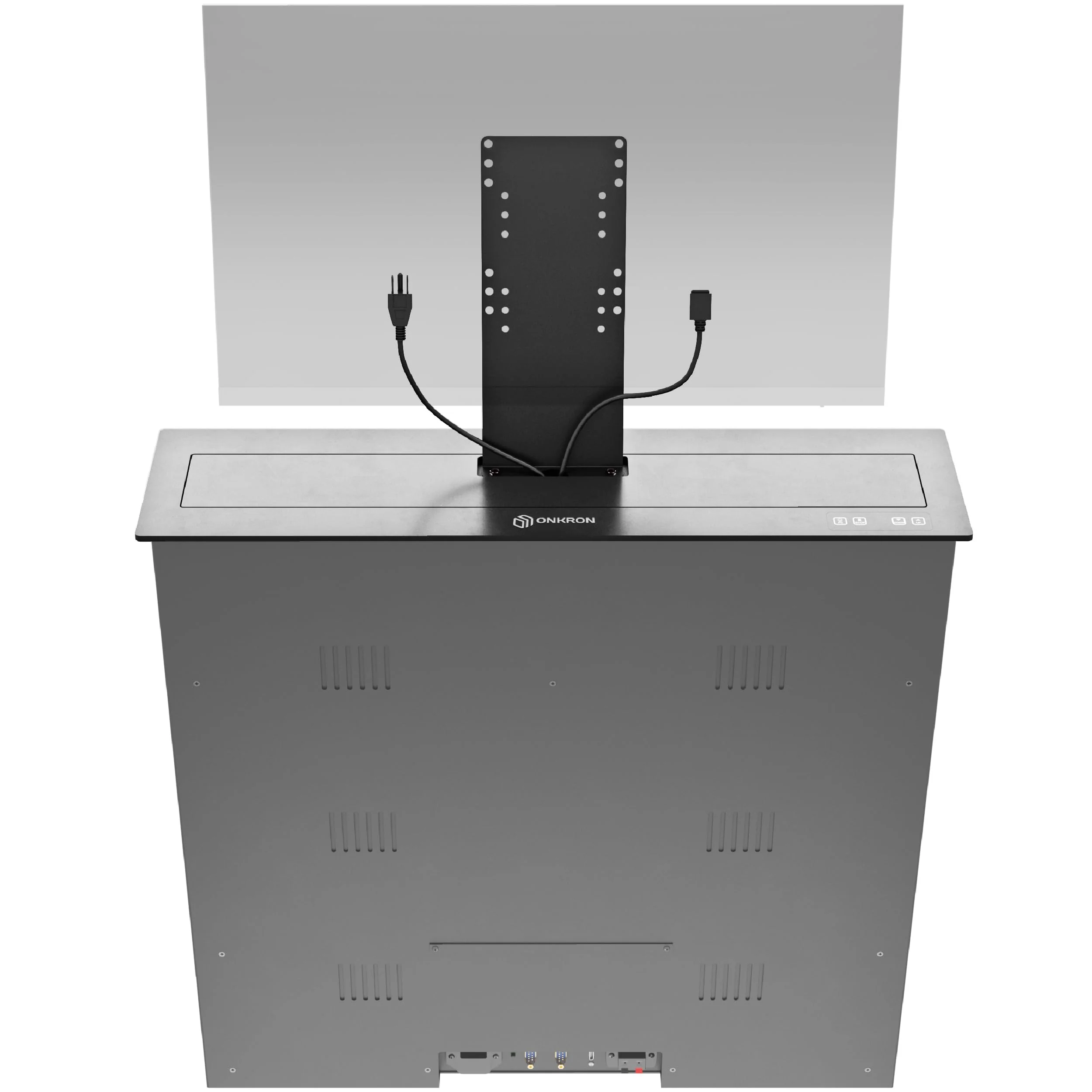ONKRON Monitor Halterung für 16-24 Zoll Bildschirm bis zu 15 kg, motorisierter Monitor Lift elektris
