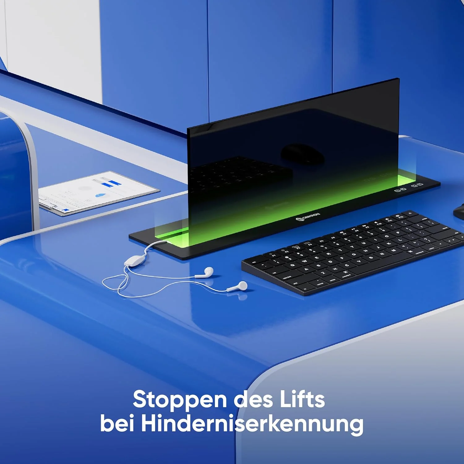 ONKRON Monitor Halterung für 16-24 Zoll Bildschirm bis zu 15 kg, motorisierter Monitor Lift elektris - Image 5