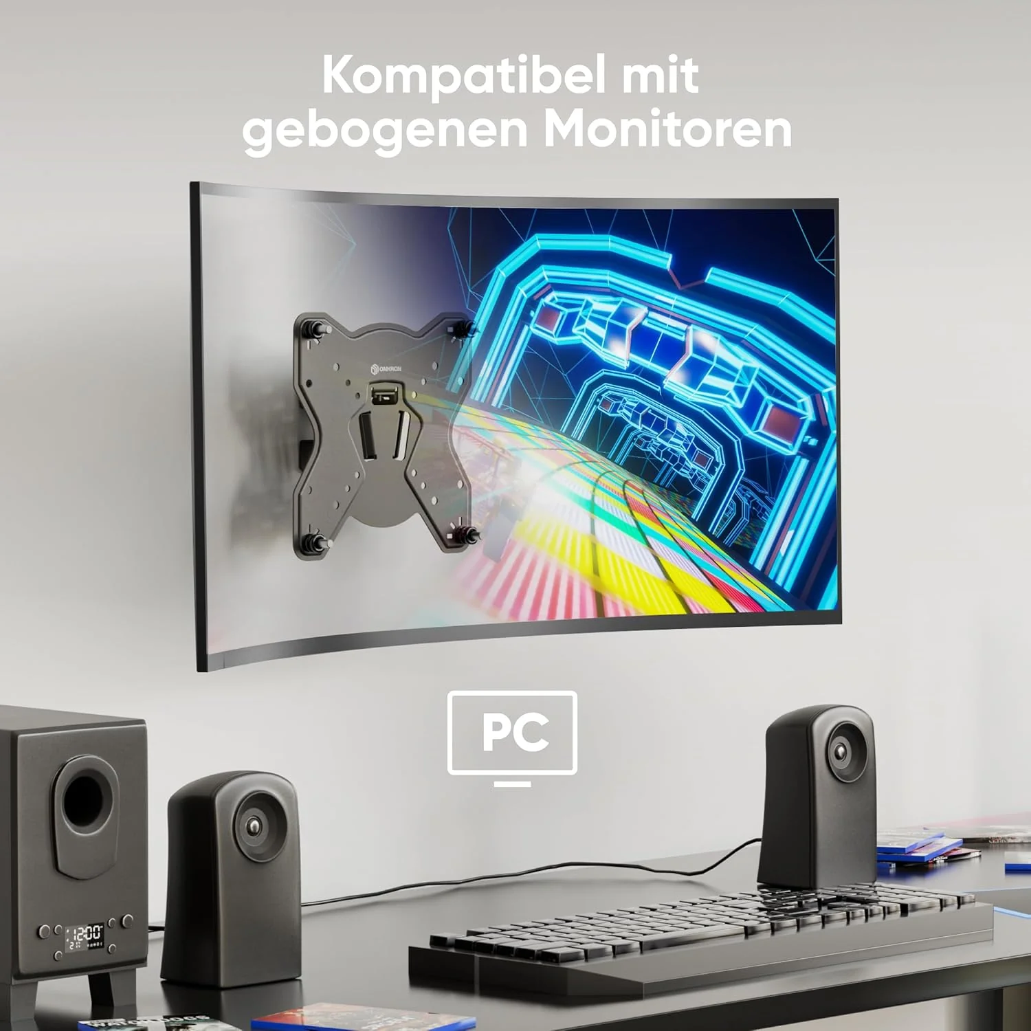 ONKRON TV Wandhalterung schwenkbar für 17-43 Zoll Bildschirm bis zu 35 kg, Monitor und Fernseher Hal - Image 6