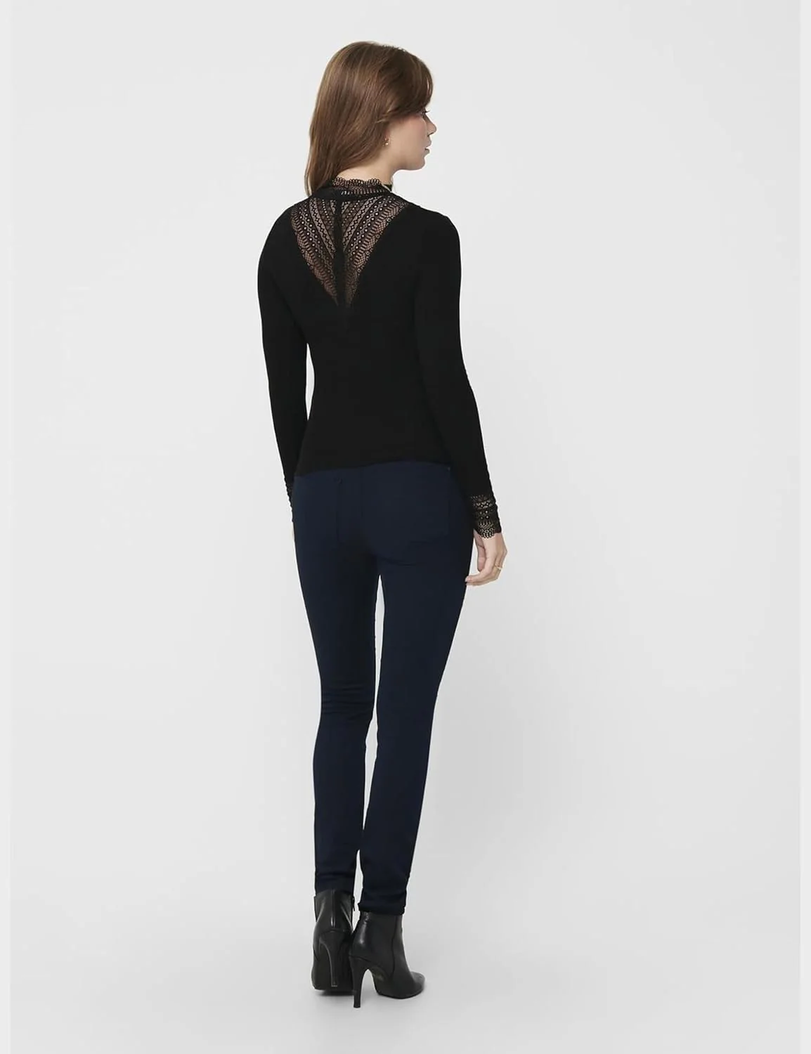 ONLY Damen Extra Lange Hemd Bluse Langarm Shirt Business Tunika aus Baumwolle Gestreift Uni ONLMATHI - Image 5
