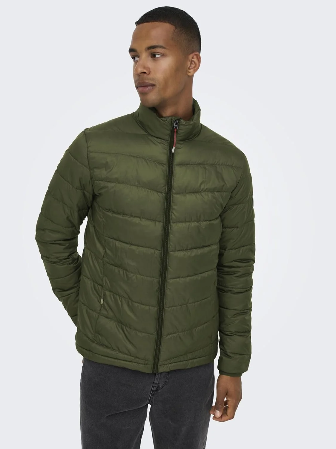 ONLY & SONS Herren Jacke ONSCARVEN Regular Fit XS S M L XL XXL Schwarz Grün S Olive, S Olive - Image 7