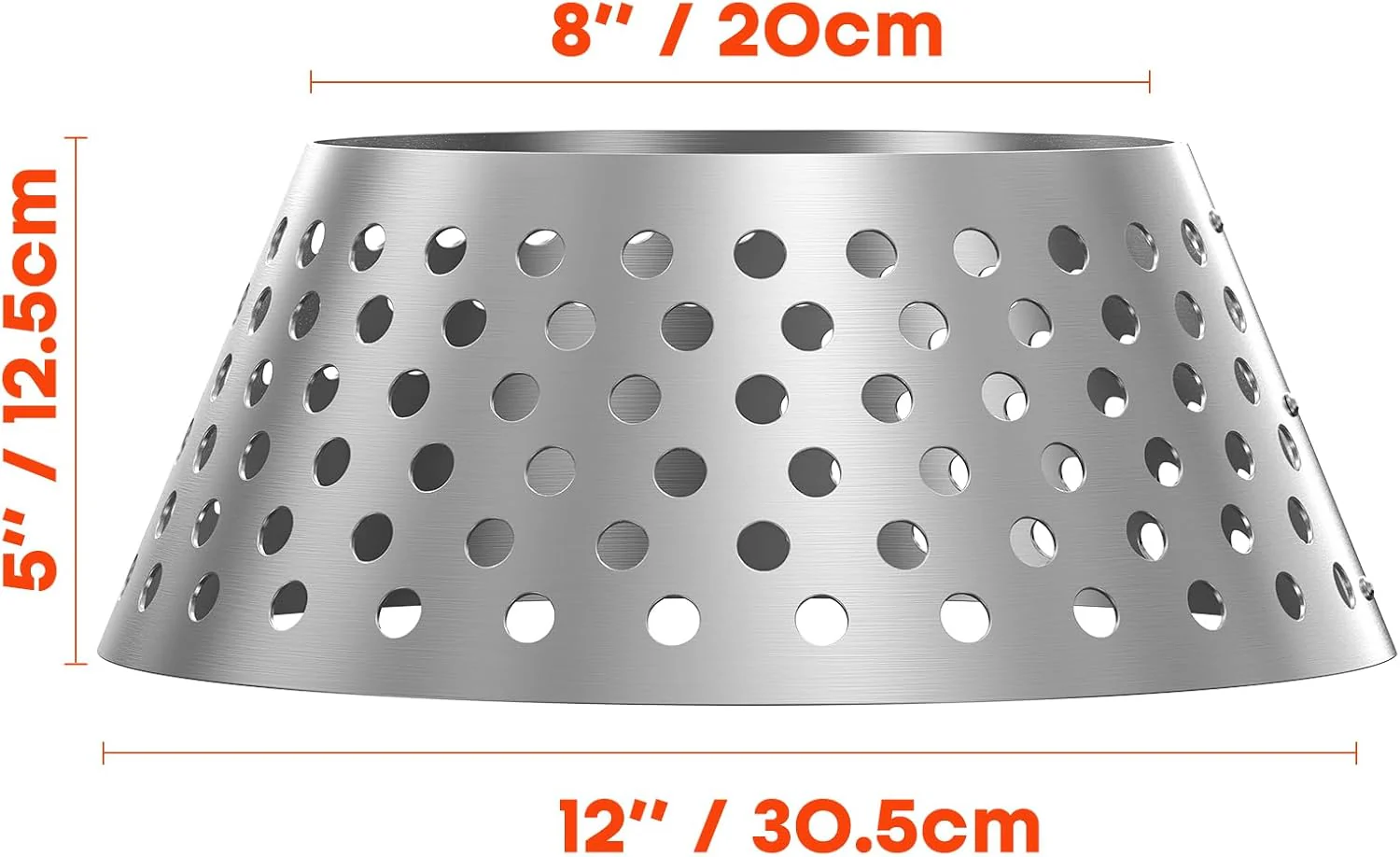 onlyfire Edelstahl Holzkohlekorb mit Hohlen Löchern für Weber 57/67CM Kugelgrill und Weber WSM Koche - Image 3