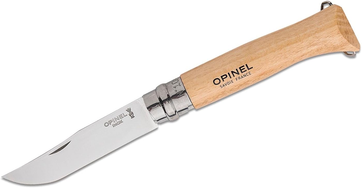Opinel Outdoor Set mit Messer No. 12, No. 10, No. 6 und einem Buchenholzbrett, 254653, Buchenholz, B - Image 4