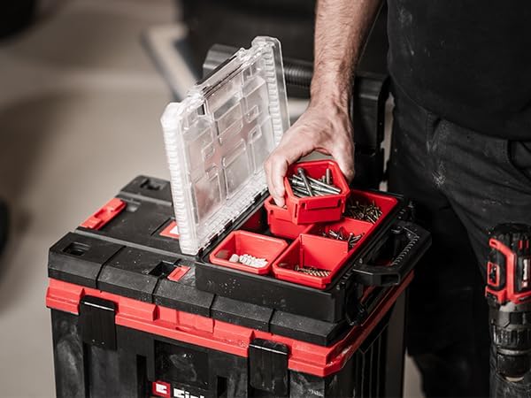 Original Einhell E-Case Adapterplatte (max. 300 kg, stapelbar, verriegelbar, kombinierbar mit Einhel - Image 4