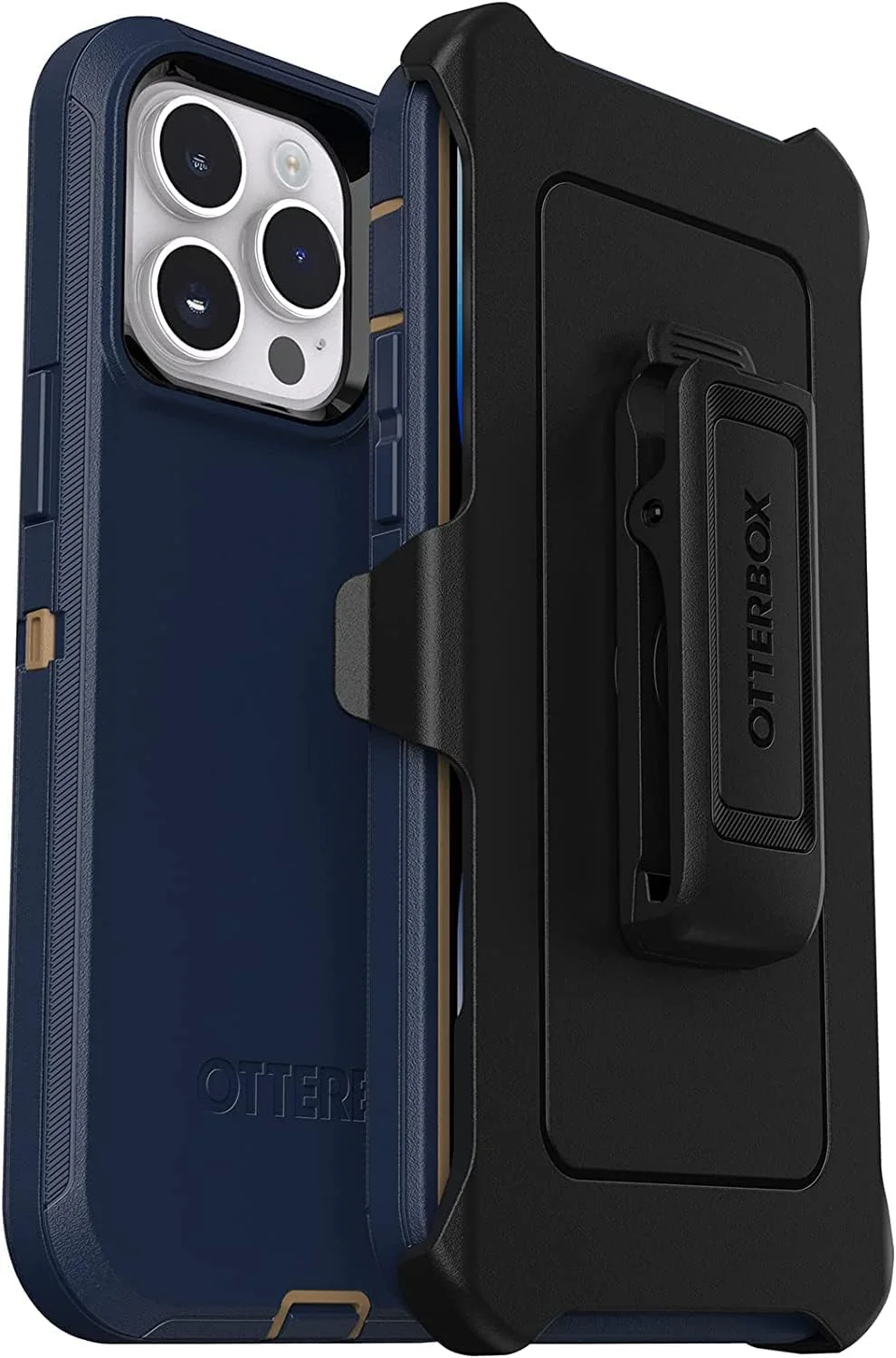 OtterBox Defender Serie Screenless Edition für iPhone 14 Pro Max (nur Bildschirm) – Blaue Wildleders - Image 2