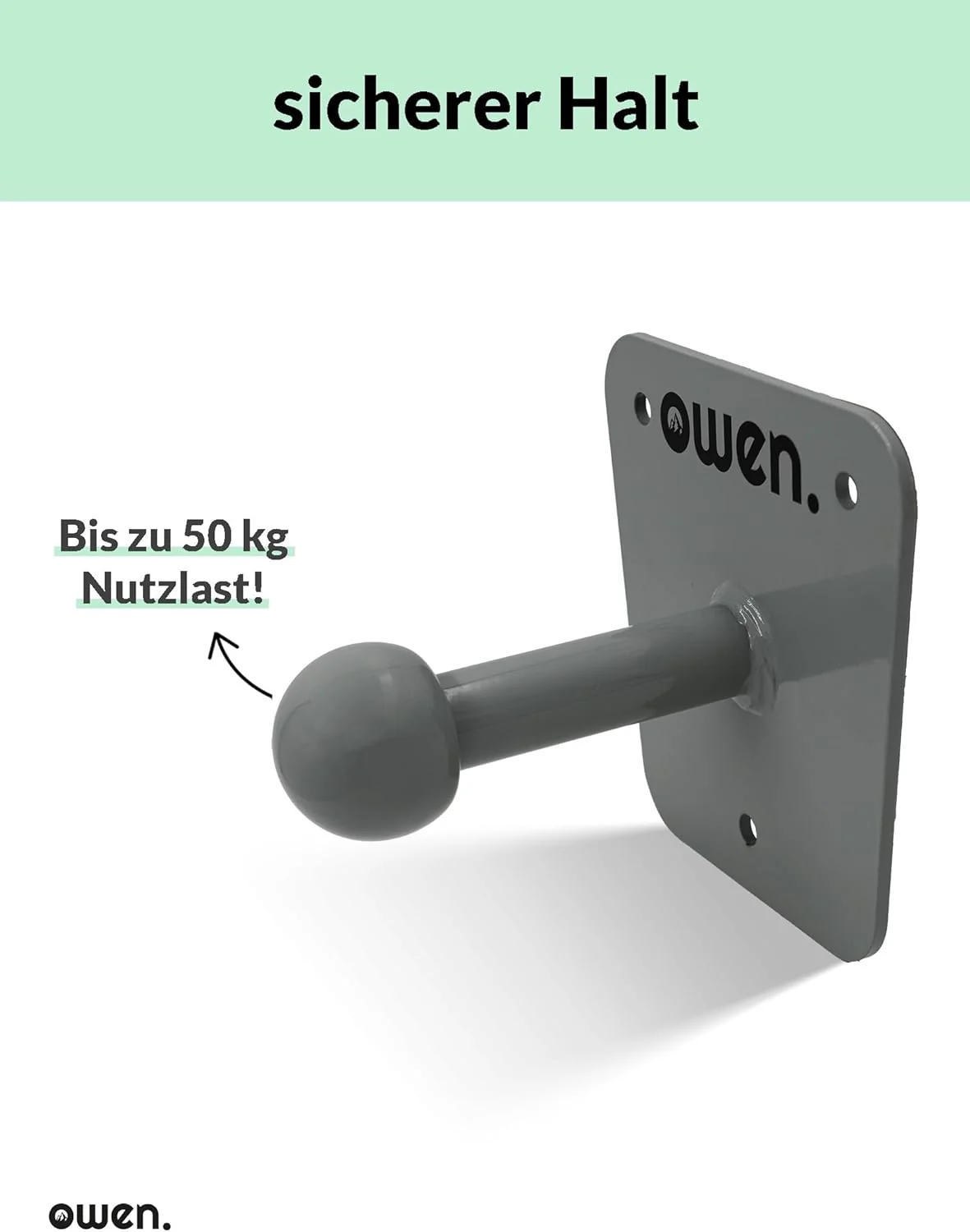 OWEN Fahrradträger Wandhalterung | Wandhalterung für Kupplungsträger Fahrradheckträger | Zubehör Fah - Image 5