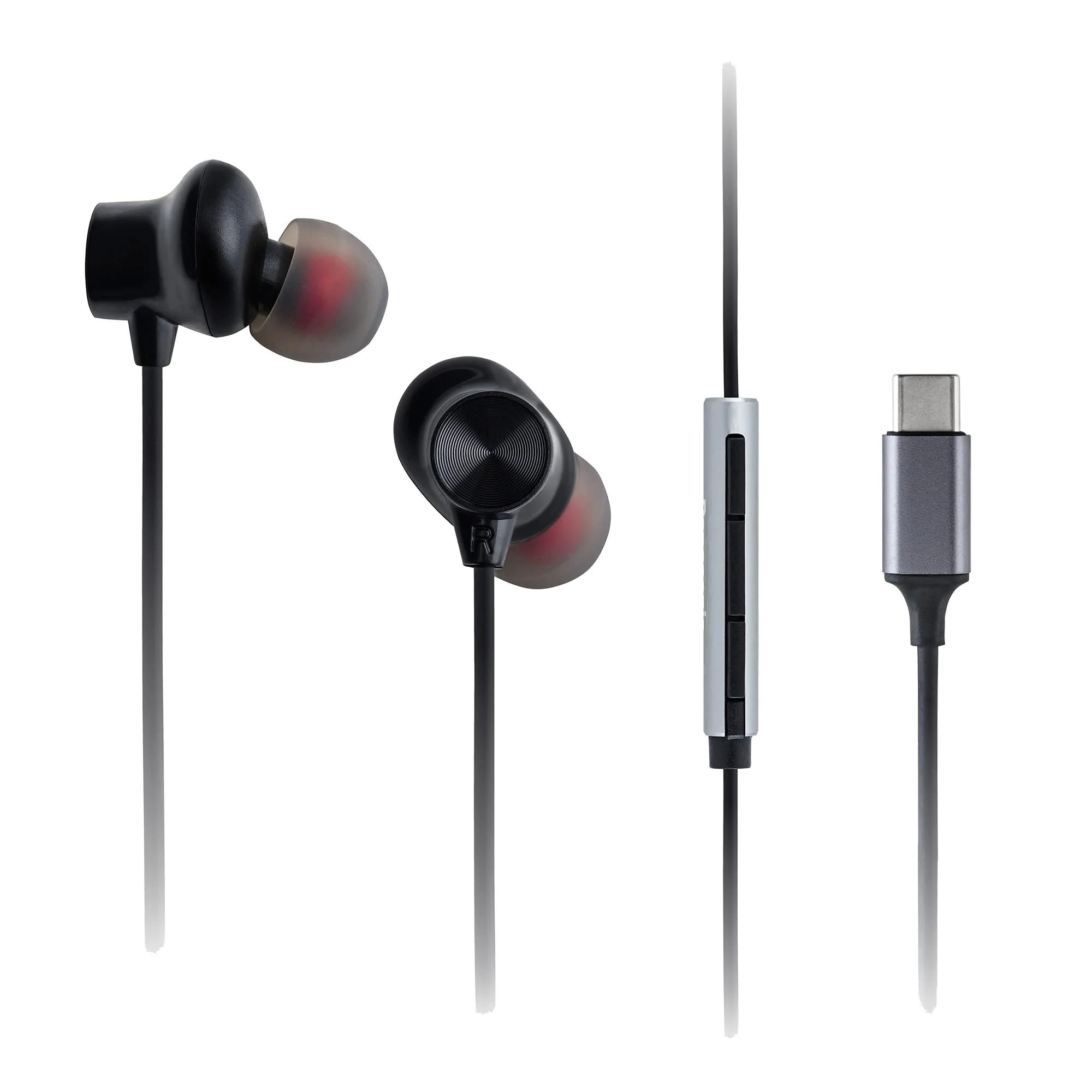Panasonic RP-TCM225DEK USB-C-Ohrhörer, In-Ear-Ohrhörer, kabelgebundene Kopfhörer mit integriertem Mi