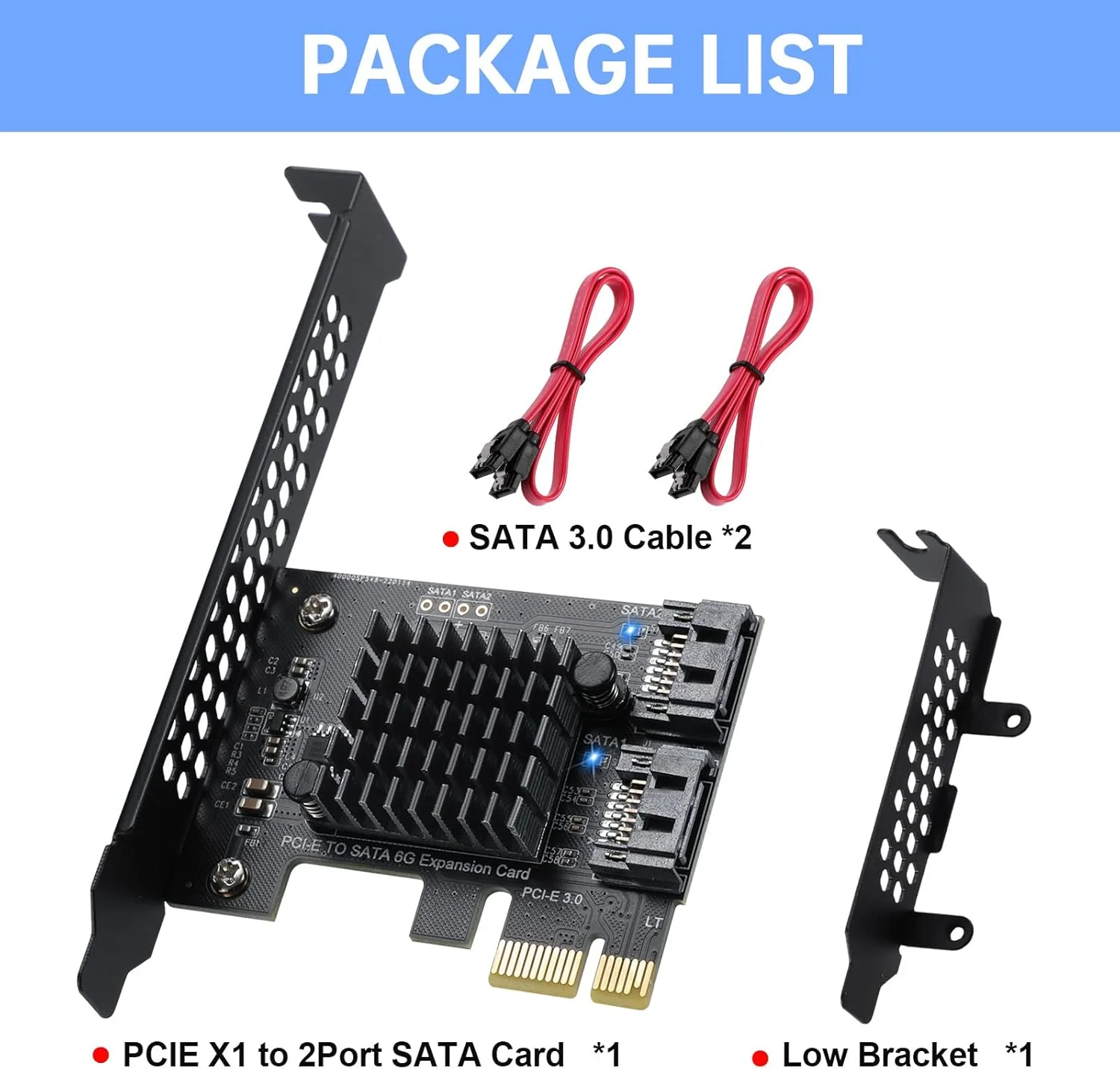 PCI-E zu SATA 3.0 Controller-Karte, 2-Port SATA III 6Gbps Erweiterung Karten, Unterstützt PCI-Expres - Image 5
