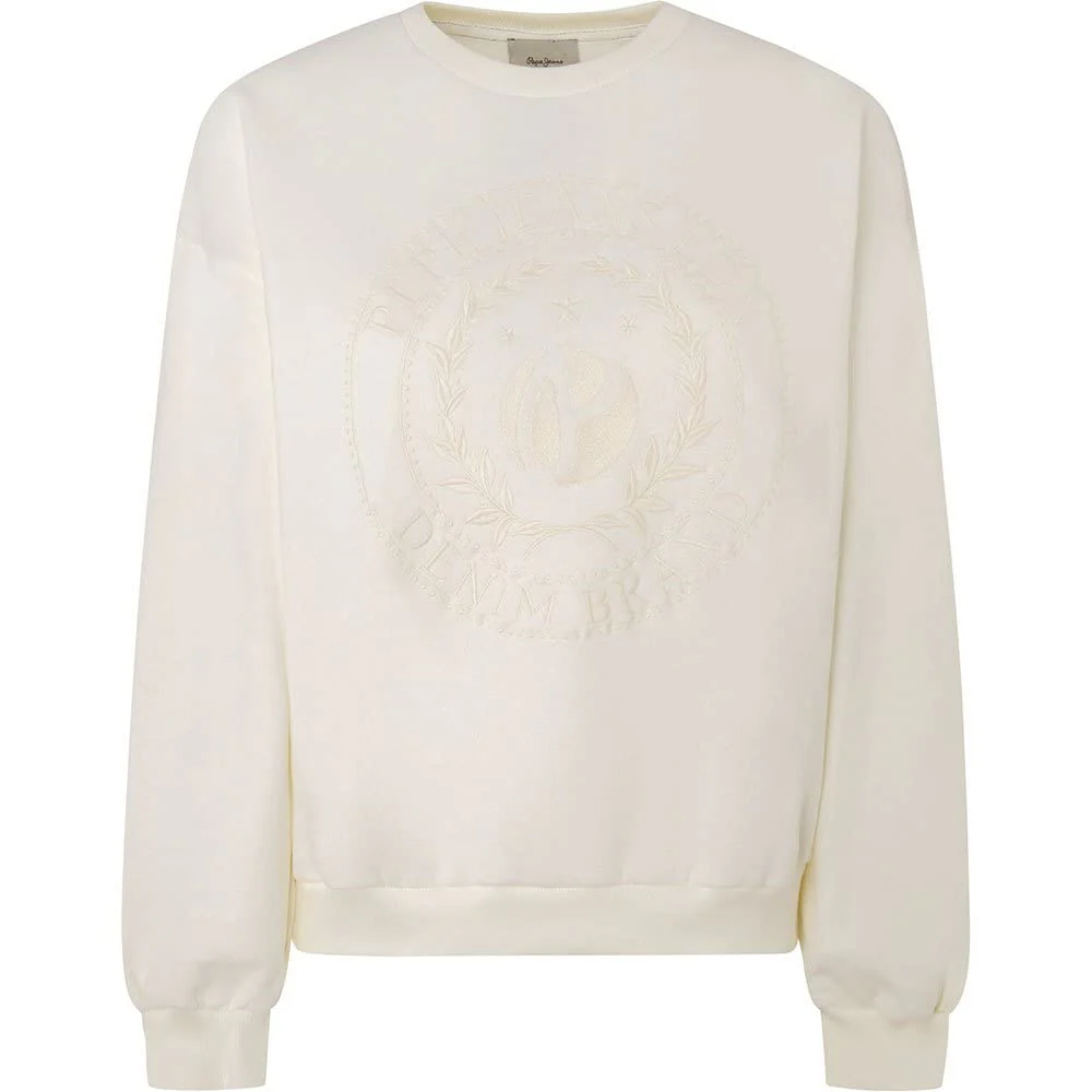 Pepe Jeans Damen ELSA Sweatshirt, White (Mousse)