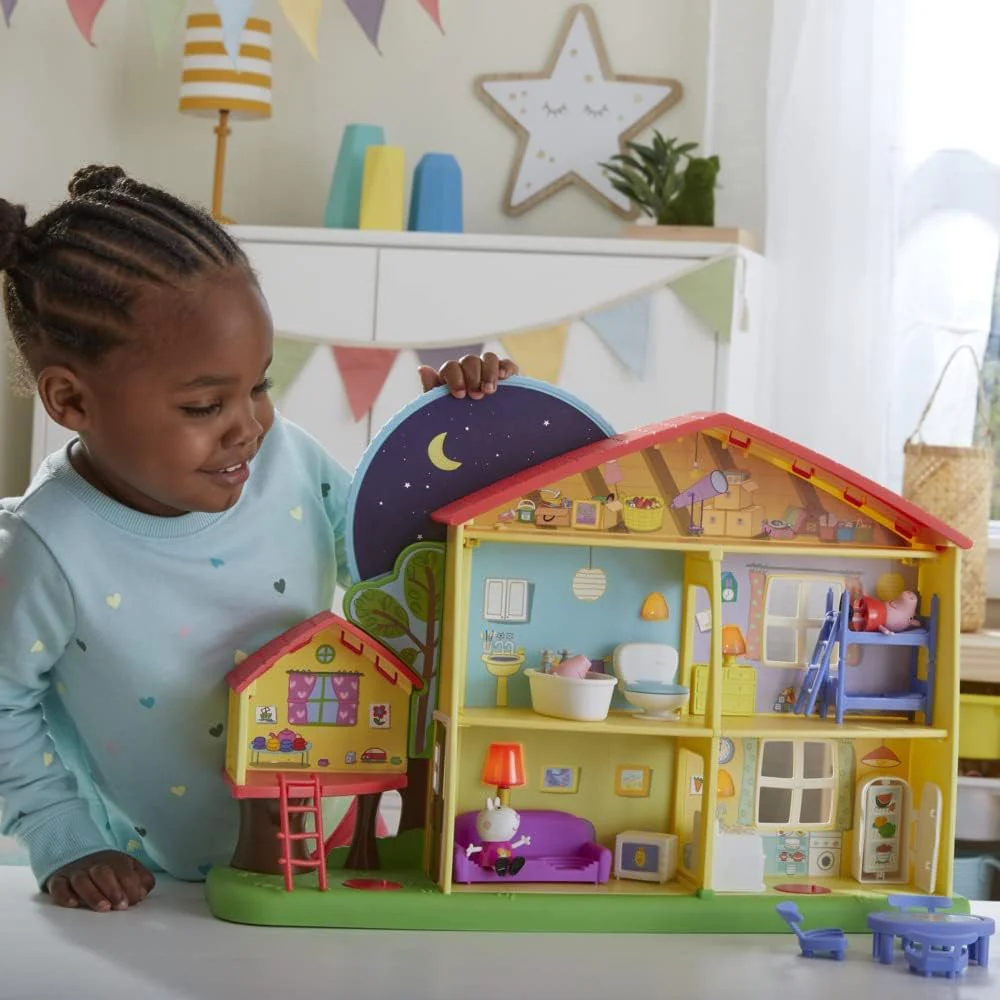Peppa Pig Peppa’s Adventures Peppa's Playtime to Bedtime House Pre-school Toy, Speech, Light and Sou - Image 7