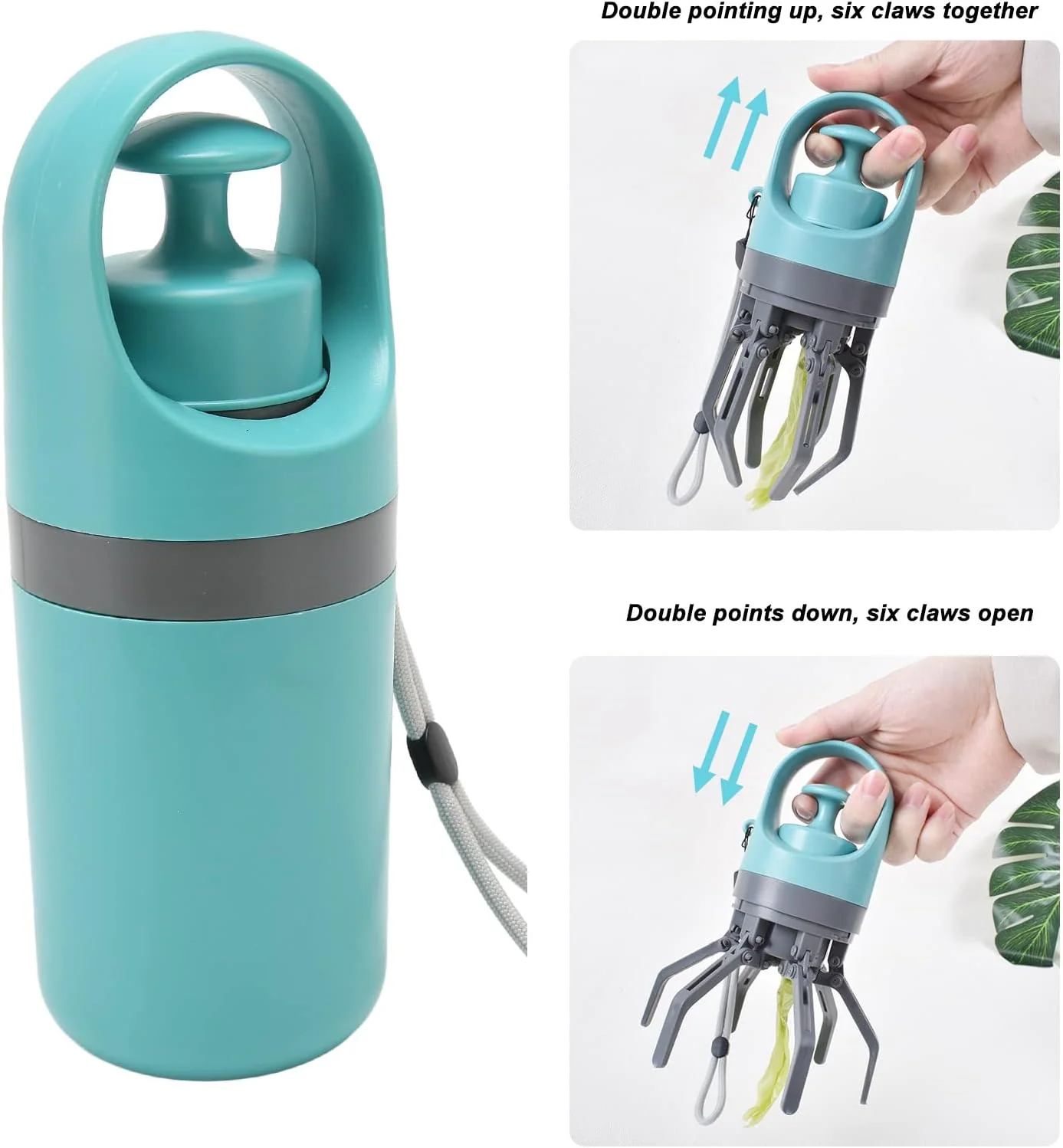 Pet Poop Scooper, Tragbarer, Leichter Klauen-Poop Scooper für Hunde, Haustierkot-Auffangreiniger mit - Image 3