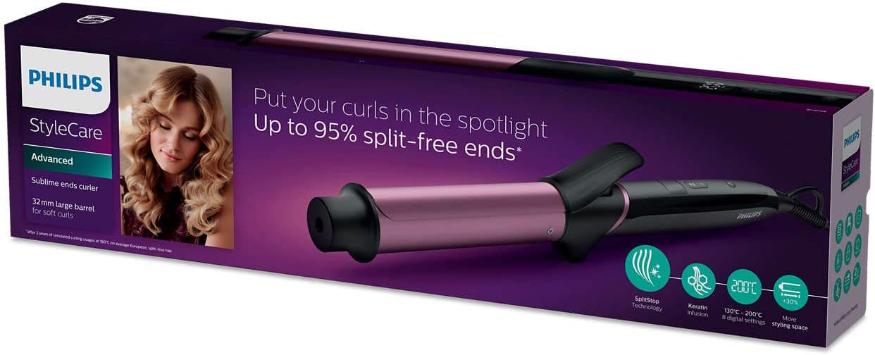 Philips StyleCare BHB868/00 Styling-Werkzeug, warm, schwarz, lila, 1,8 m, Lockenstab (Lockenstab, wa - Image 8
