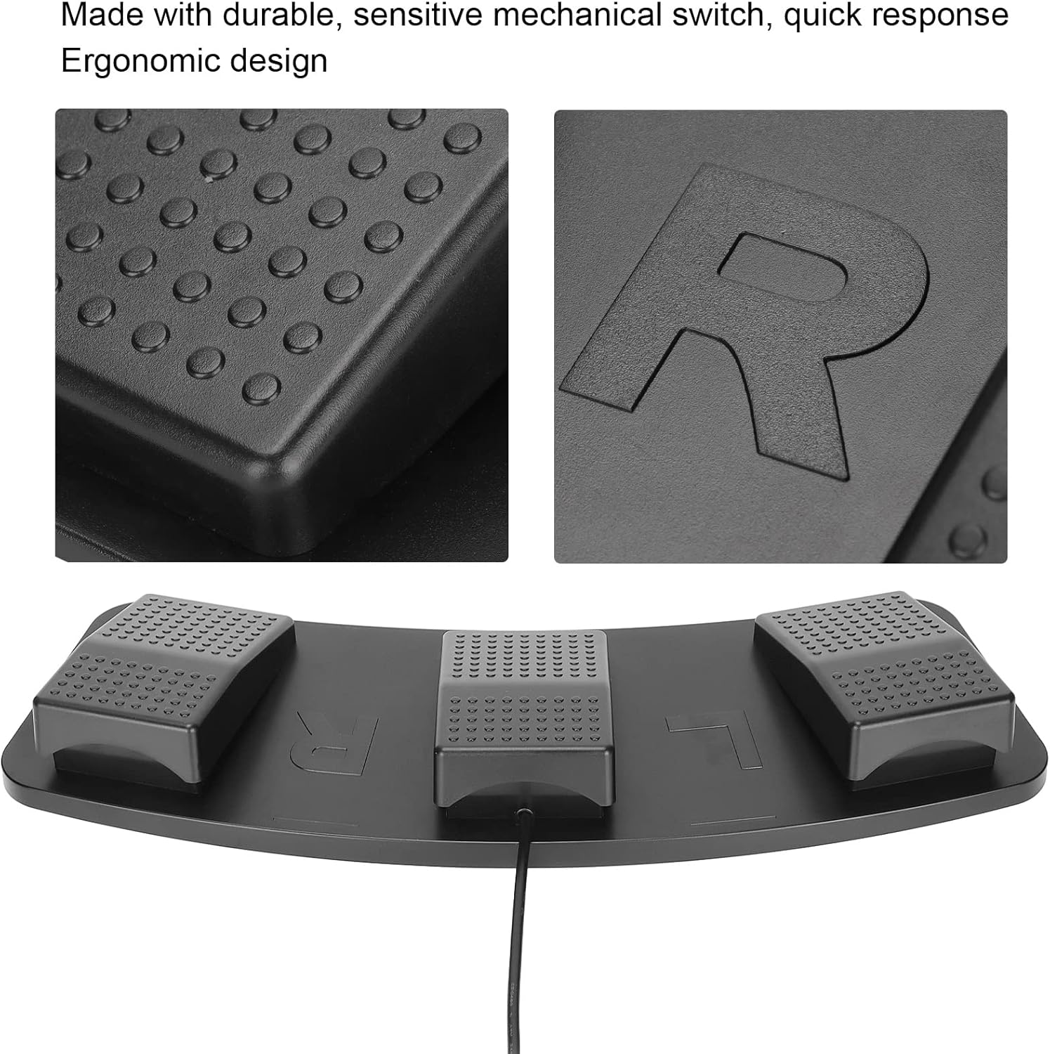Pilipane PC,Fusspedal, USB, Dreifacher Fussschalter, Programmierbare Computertastatur, Tastenkombina - Image 5