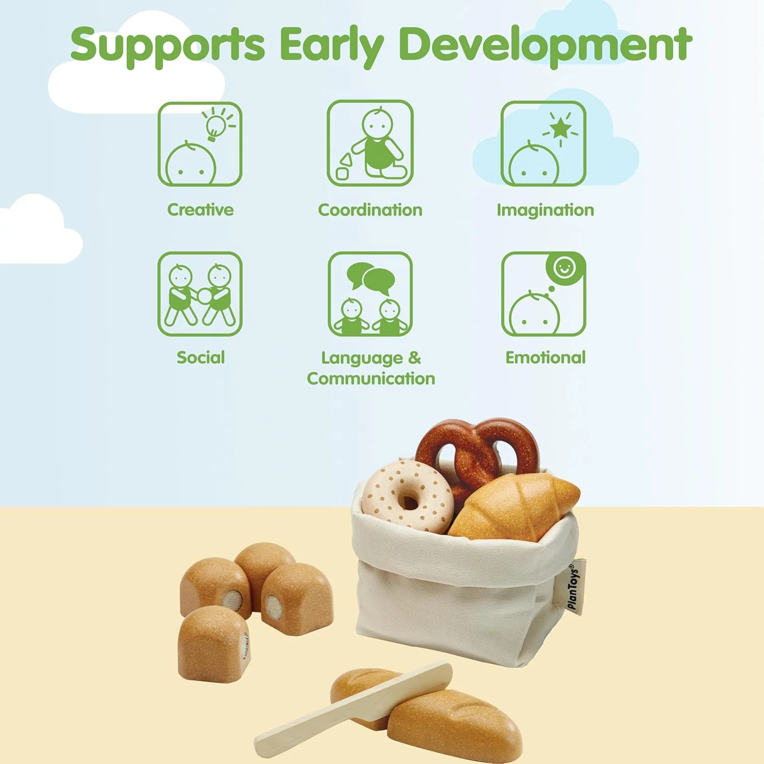 PLAN TOYS Mon Panier Boulanger - Image 4