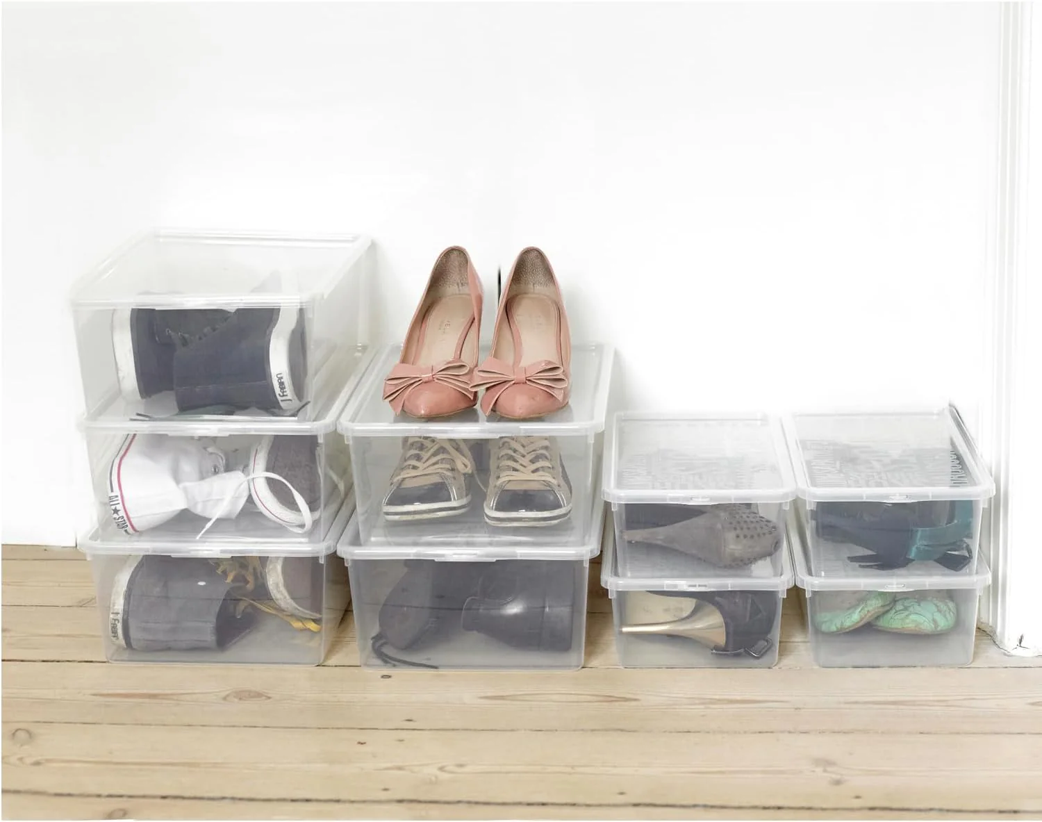 Plast Team Basic Schuhbox Transparent 5x Frauenschuhkarton Schuhkarton Schuhbehälter Aufbewahrungsbe - Image 3