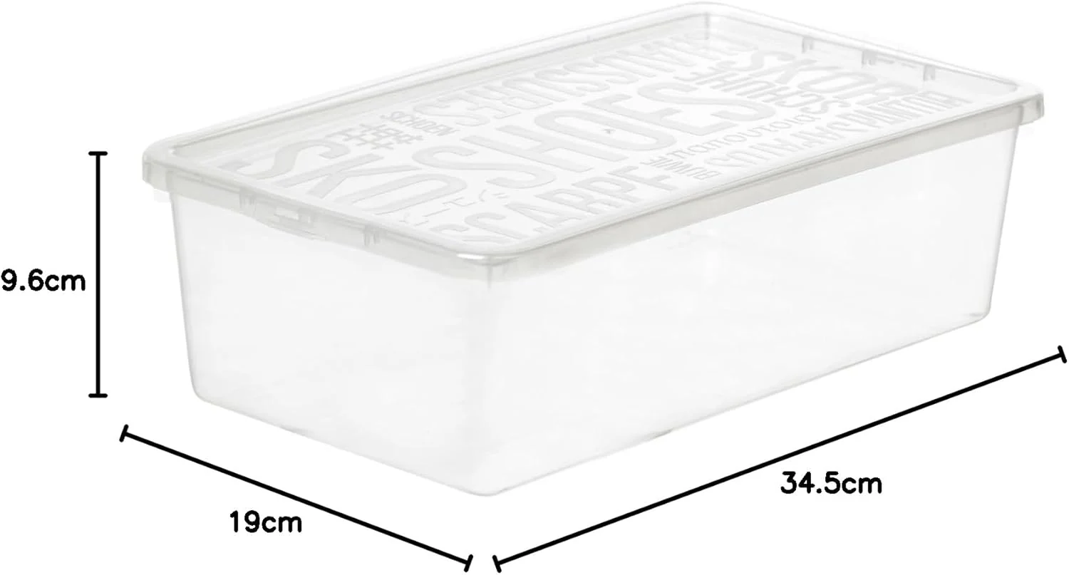 Plast Team Basic Schuhbox Transparent 5x Frauenschuhkarton Schuhkarton Schuhbehälter Aufbewahrungsbe - Image 5