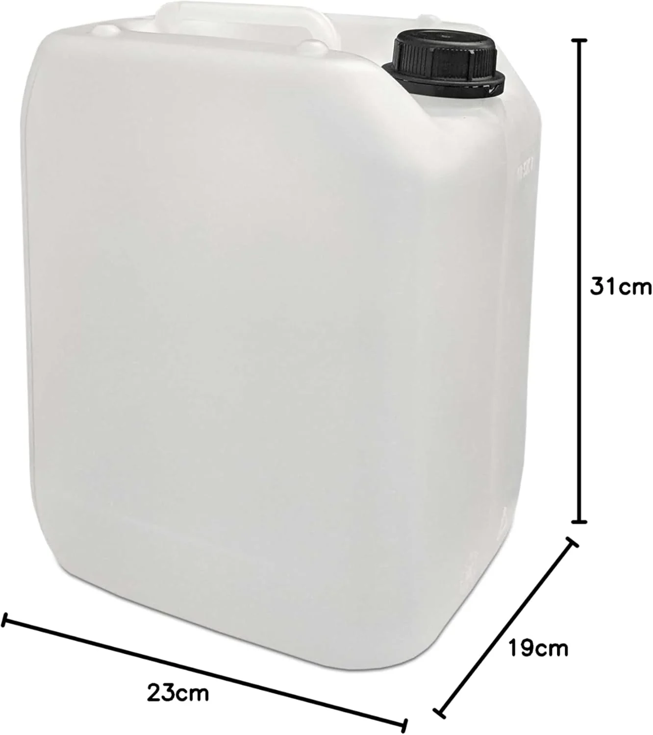 plasteo® 10L Getränke- Wasserkanister Natur | Lebensmittelecht | Hergestellt in DE | UN-Zulassung | - Image 8