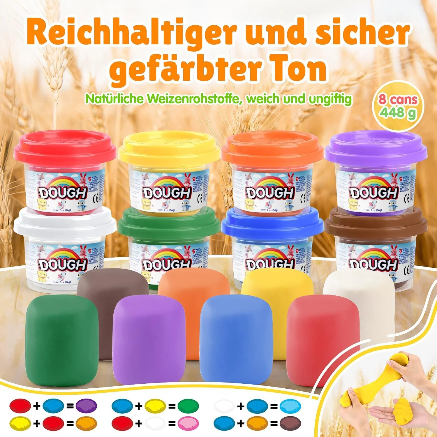 PLAY 2 in 1 Knete Set Zubehör Kitchen Creations, DIY Knete Eismaschine Pizzaofen, 37 Pcs Kinderknete - Image 6