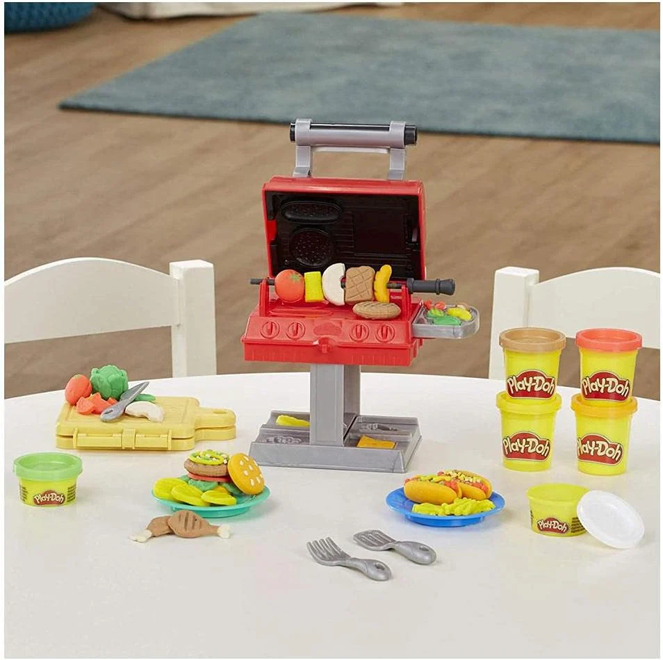 Play-Doh Kitchen Creations Grillstation Spielset für Kinder ab 3 Jahren mit 6 Farben und 7 Zubehörte - Image 3
