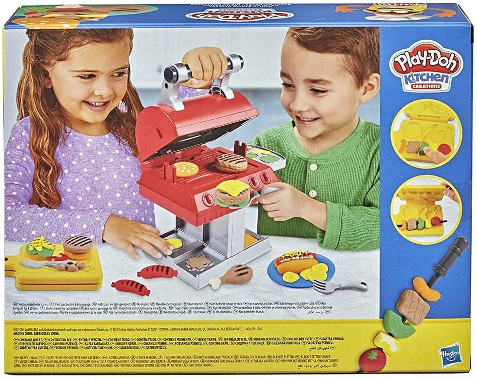 Play-Doh Kitchen Creations Grillstation Spielset für Kinder ab 3 Jahren mit 6 Farben und 7 Zubehörte - Image 6