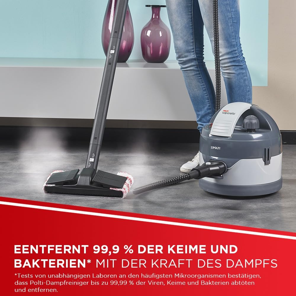 Polti Vaporetto Eco Pro 3.0 Kalstop mit 20 Kalstop-Antikalk-Fläschchen, Dampfreiniger mit Boiler und - Image 3