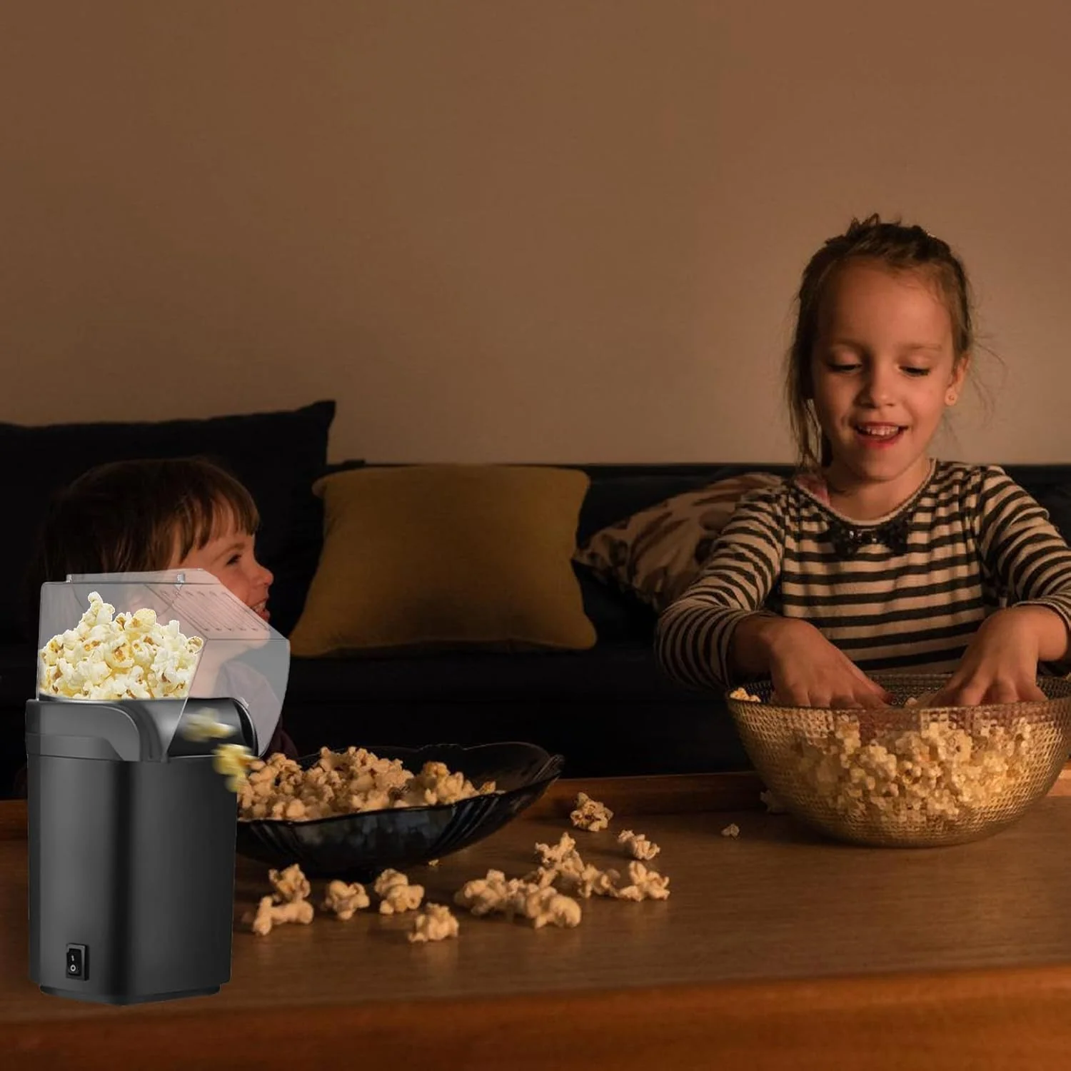 Popcornmaschine 1200w, Heissluft-Popcornmaschine Mit Messbecher Für Zuhause, Schnelles Popcorn in 2 - Image 4