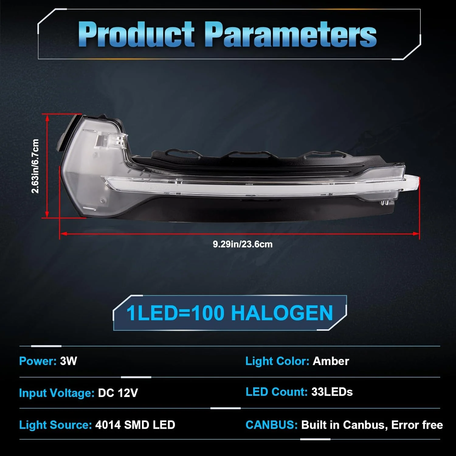 POPMOTORZ 2 Stück LED Spiegelblinker mit Canbus Fehlerfrei 4014 SMD für A-udi A3 8V S3 8V RS3 8V 201 - Image 7