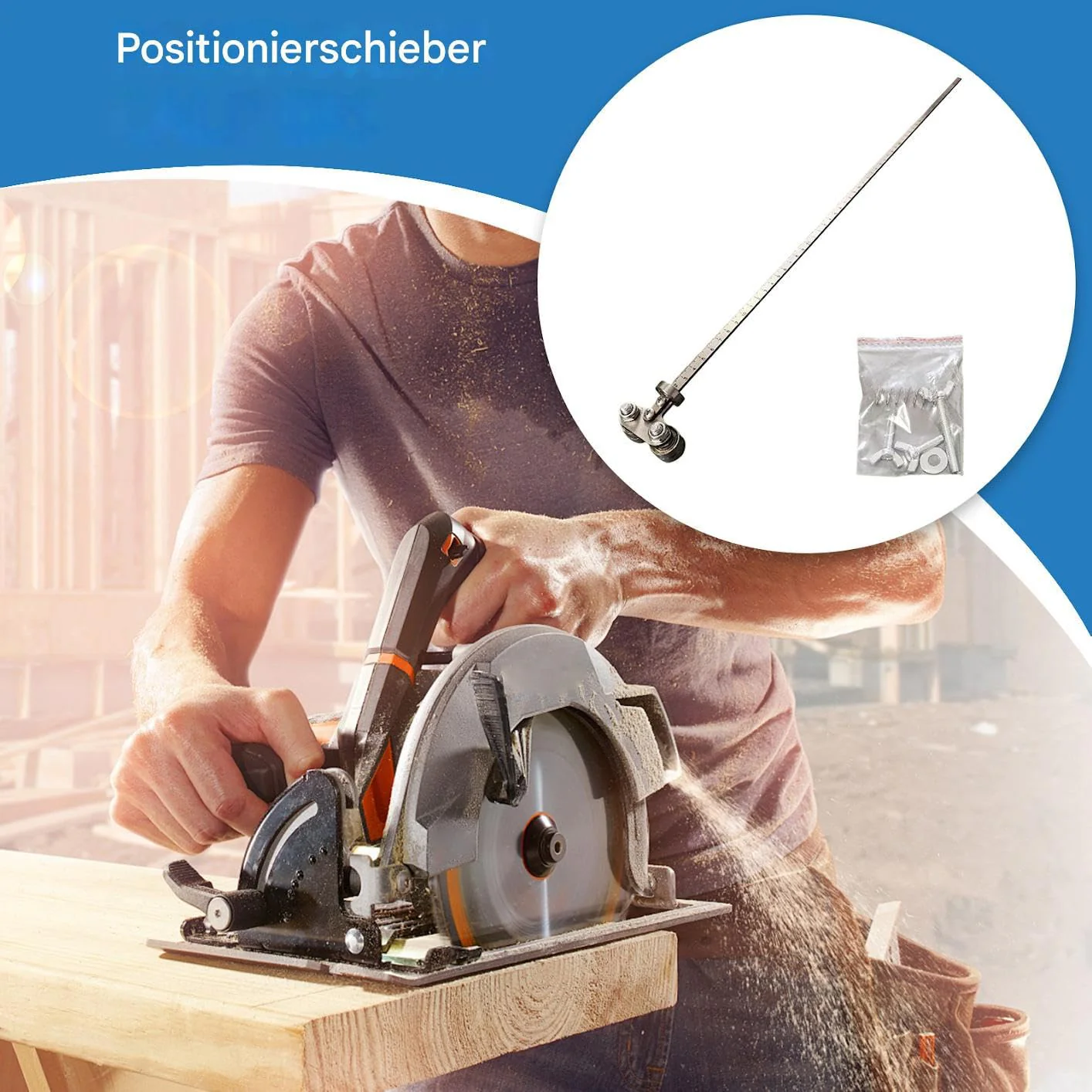 Positioning Calipers For Precise Measurements & Easy Wood Cutting | 60cm Verstellbare Schienen-Schne - Image 2