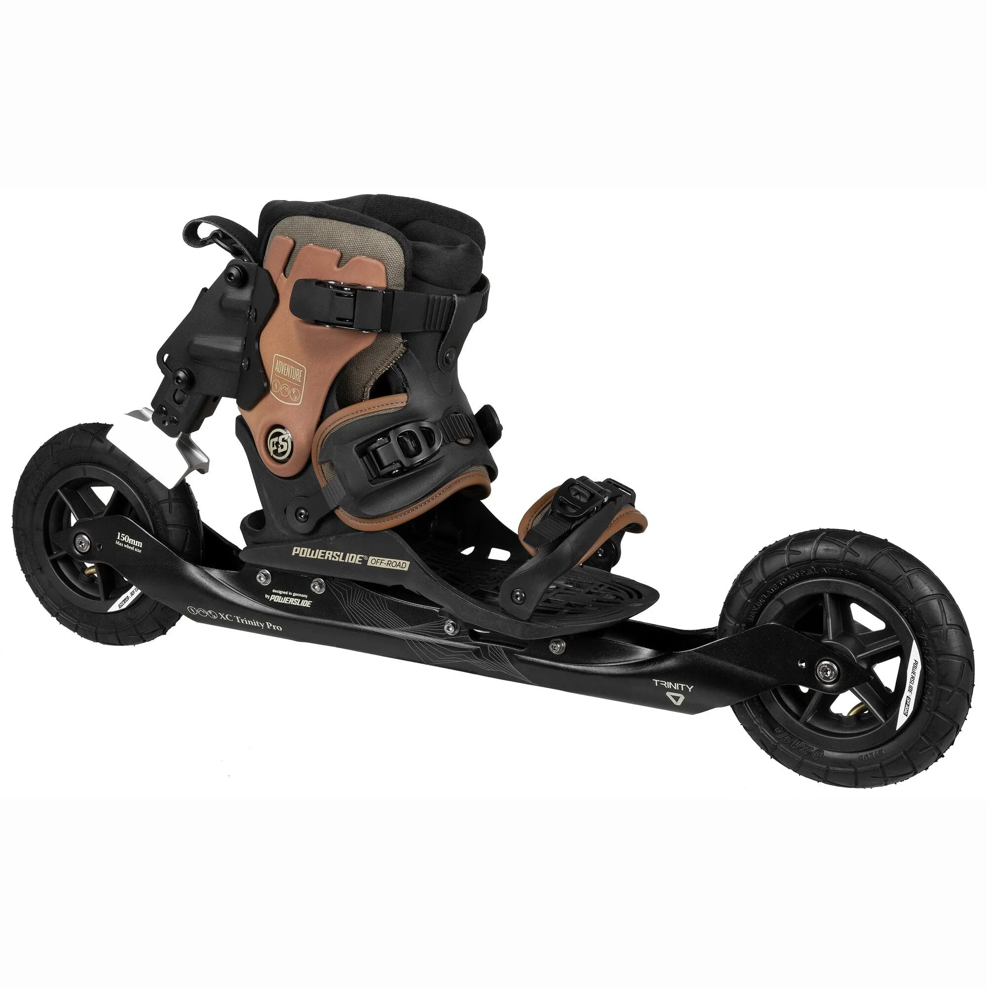 Powerslide Nordic Inline Skate XC Skeleton 150, für Off-Road, für Damen und Herren 43-49, 43-49