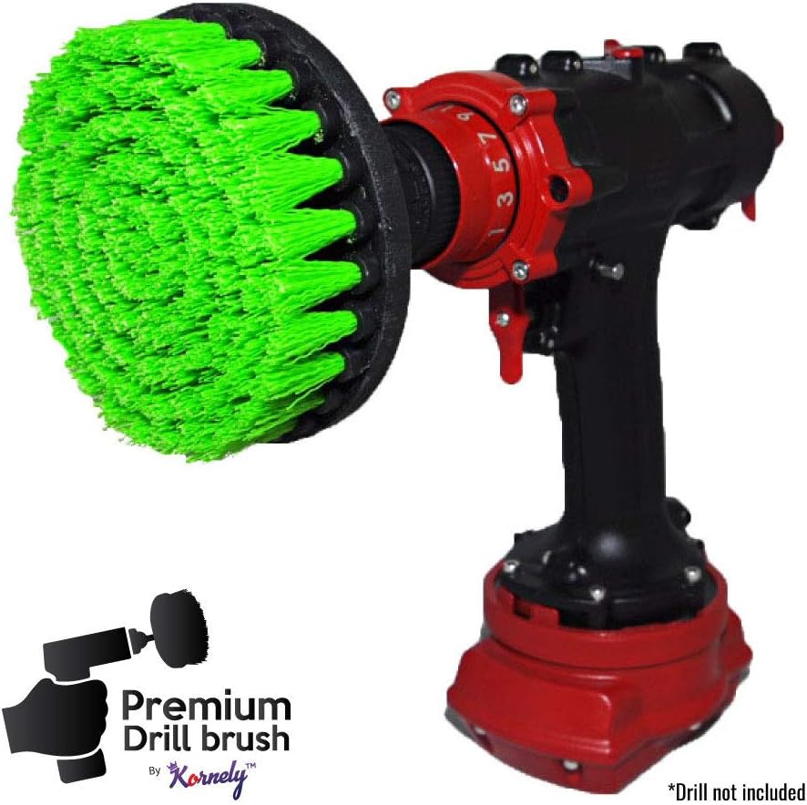 Premium Bohrbürste Professional – Mittelstark 13 cm Grün 3er-Set | Kratzfreie Küchen-Reinigungsbürst - Image 7